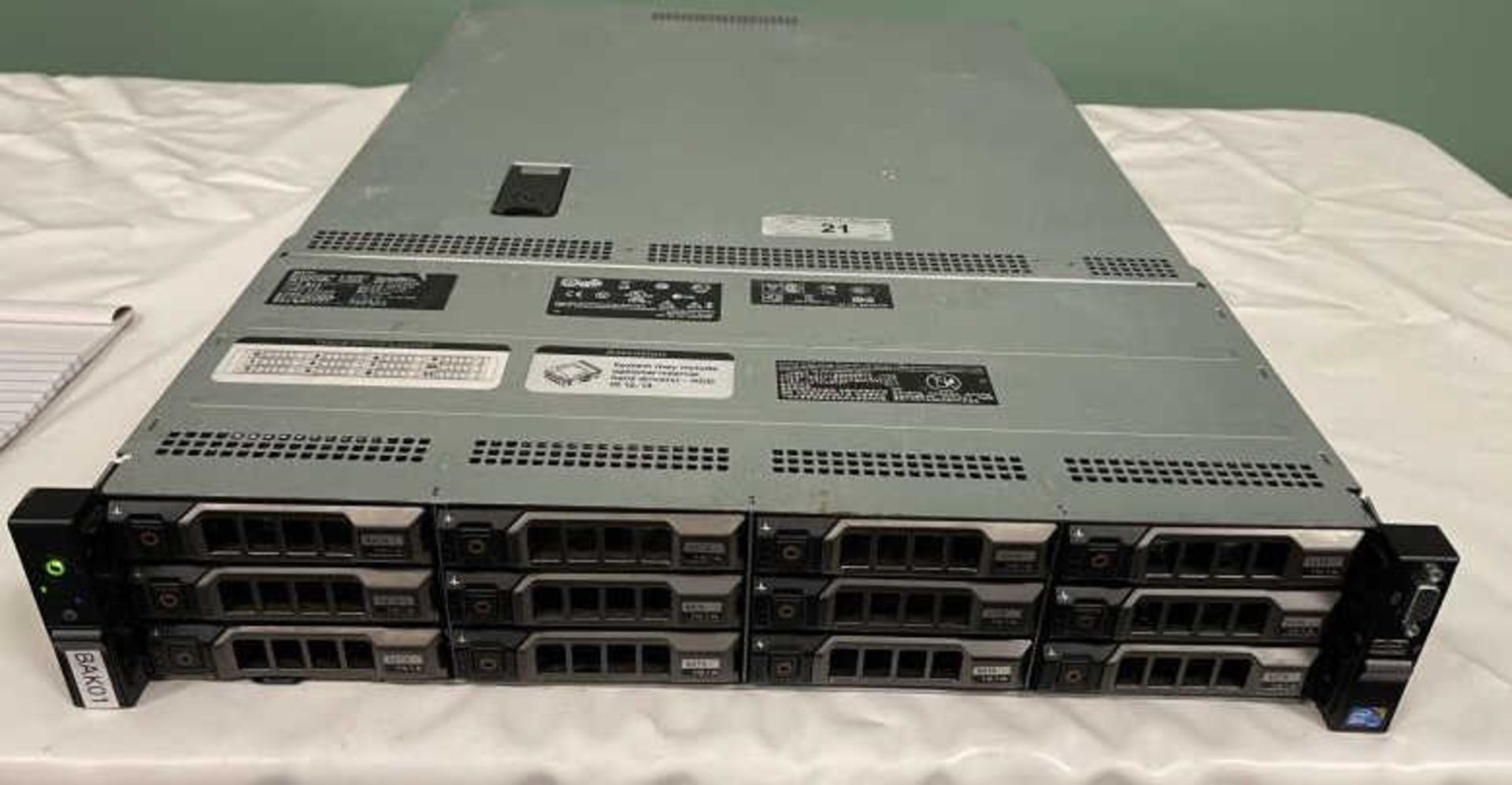 Dell M: E13S001, Powers Up, (4) 1 TB Drive & (8) 1000 GB Drive, No Further Testing Done