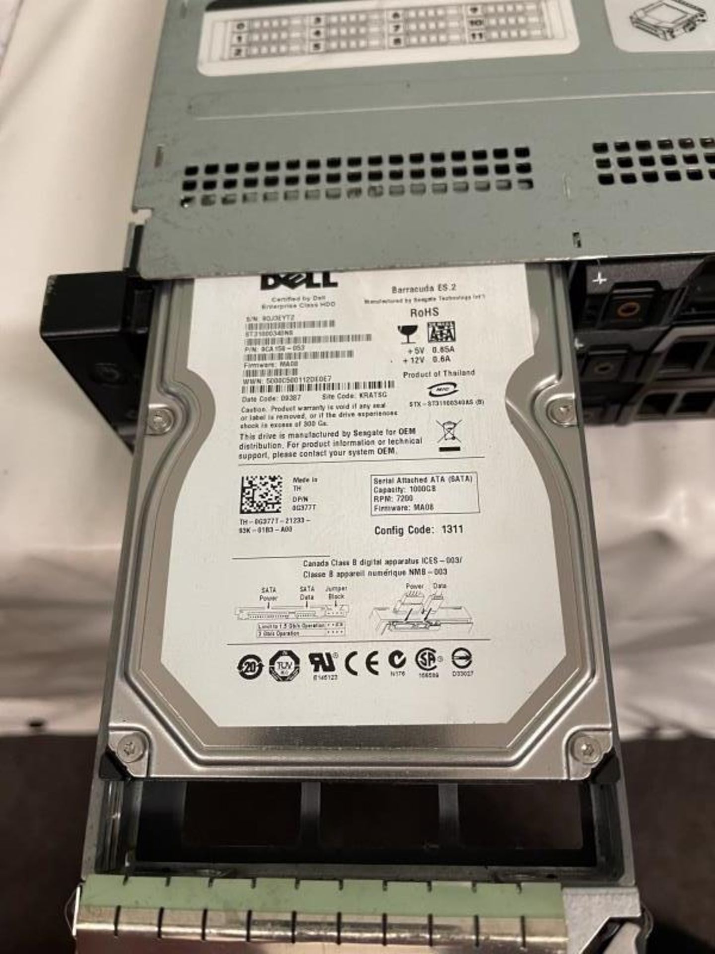 Dell M: E13S001, Powers Up, (4) 1 TB Drive & (8) 1000 GB Drive, No Further Testing Done - Image 7 of 7