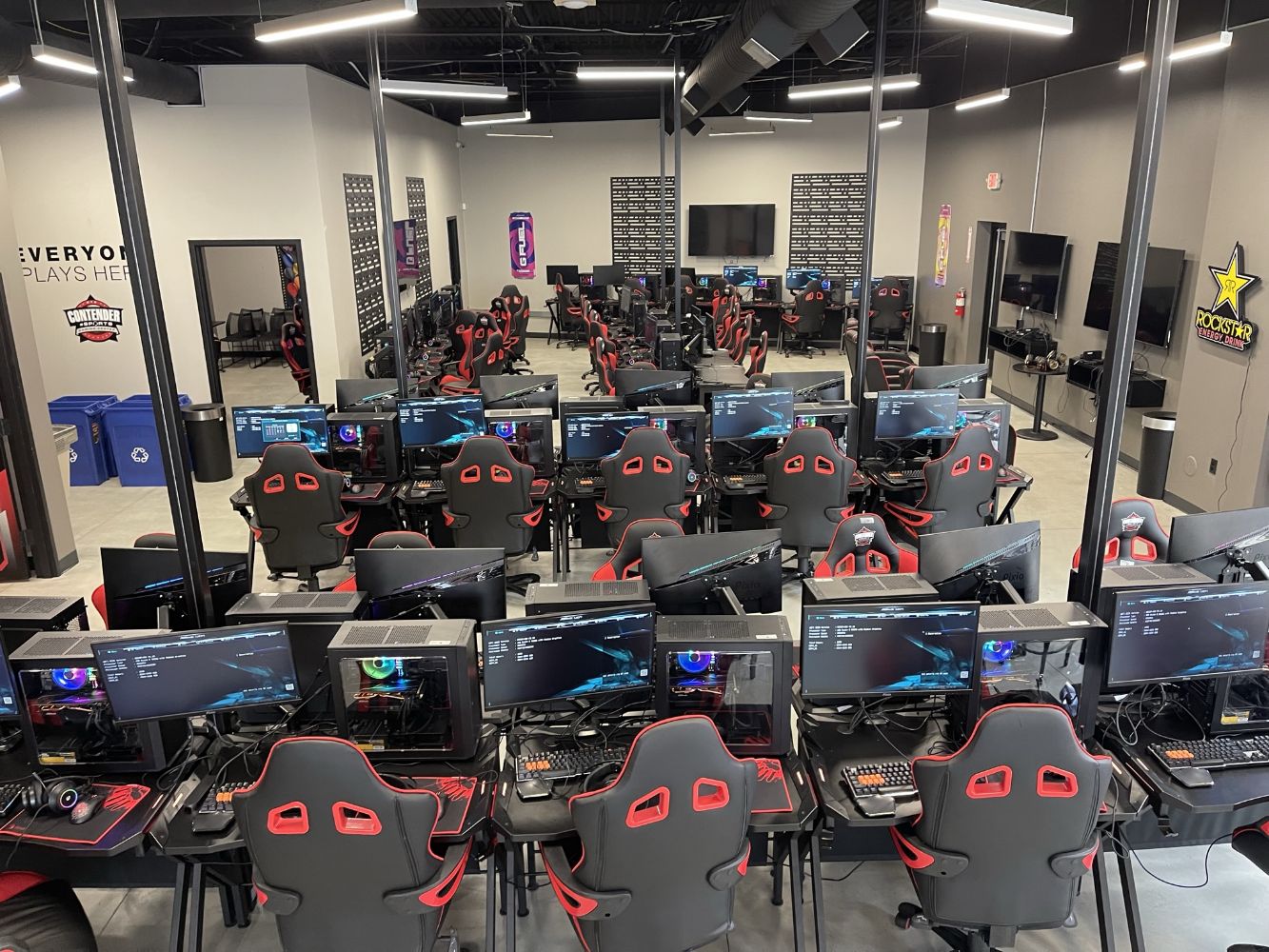 Computer Gaming Center - Former Contender Esports w/ PC's Gaming PC's, Desks, Chairs, TV's, Only Open For 120 Day Before Closing Like New Equip