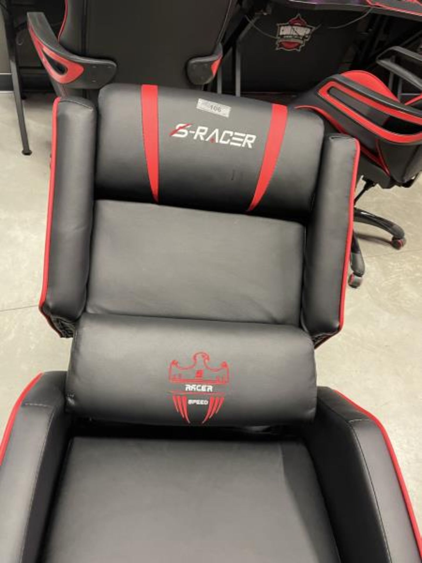 S-Racer Gaming Recliner w/ Power Adapter and Remote - Image 3 of 5