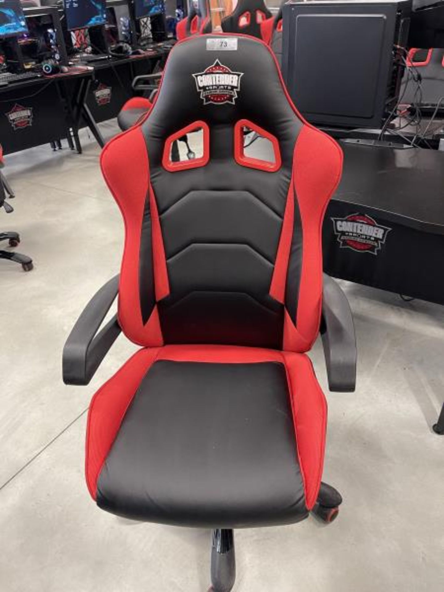 Gaming Desk 40" x 24" w/ Contender Red & Black Gaming Chair - Image 3 of 3