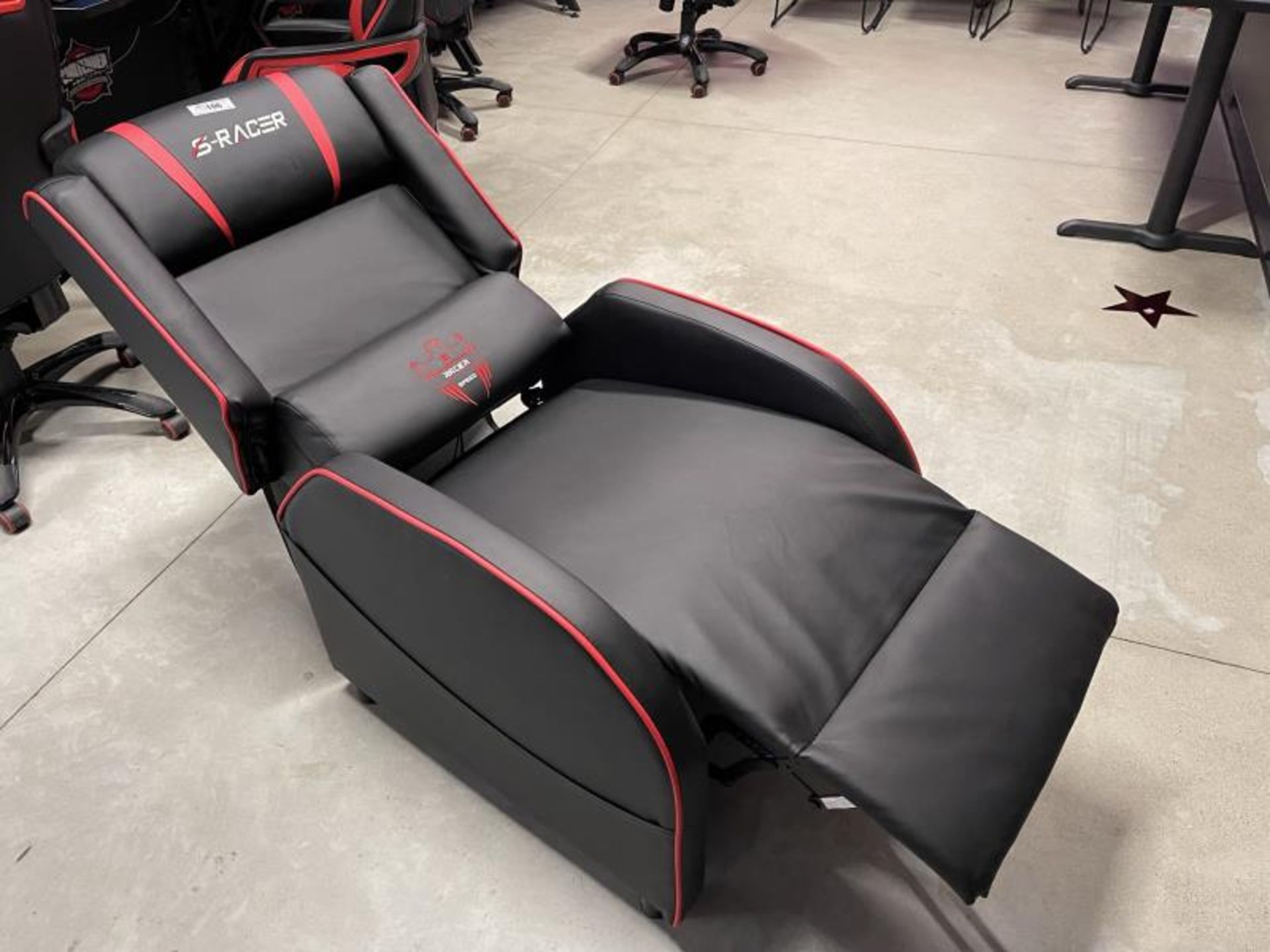 S-Racer Gaming Recliner w/ Power Adapter and Remote - Image 2 of 5