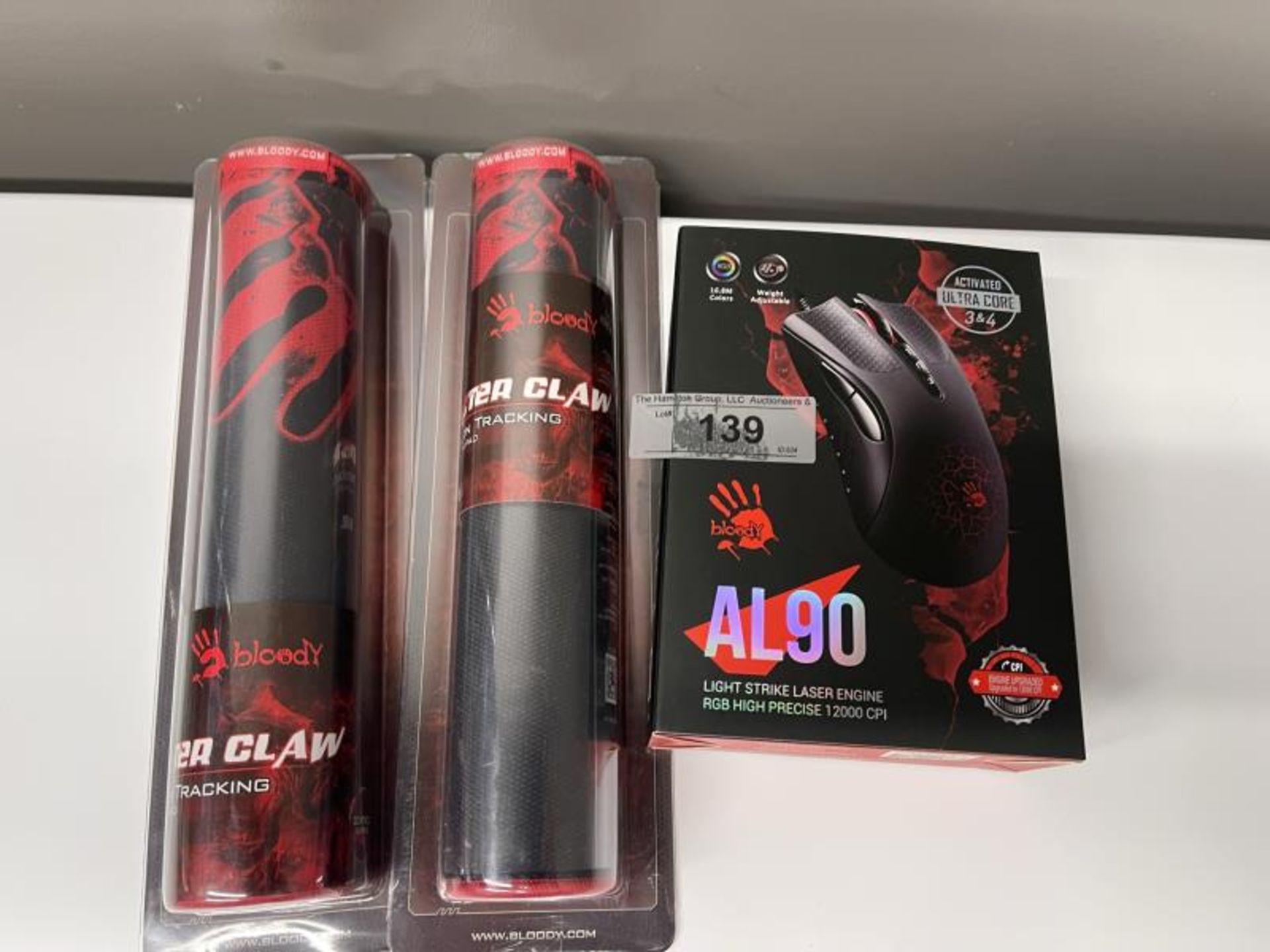 Bloody AL90 Light Strike Laser Gaming Mouse & Precision Tracking Pads - Image 2 of 4