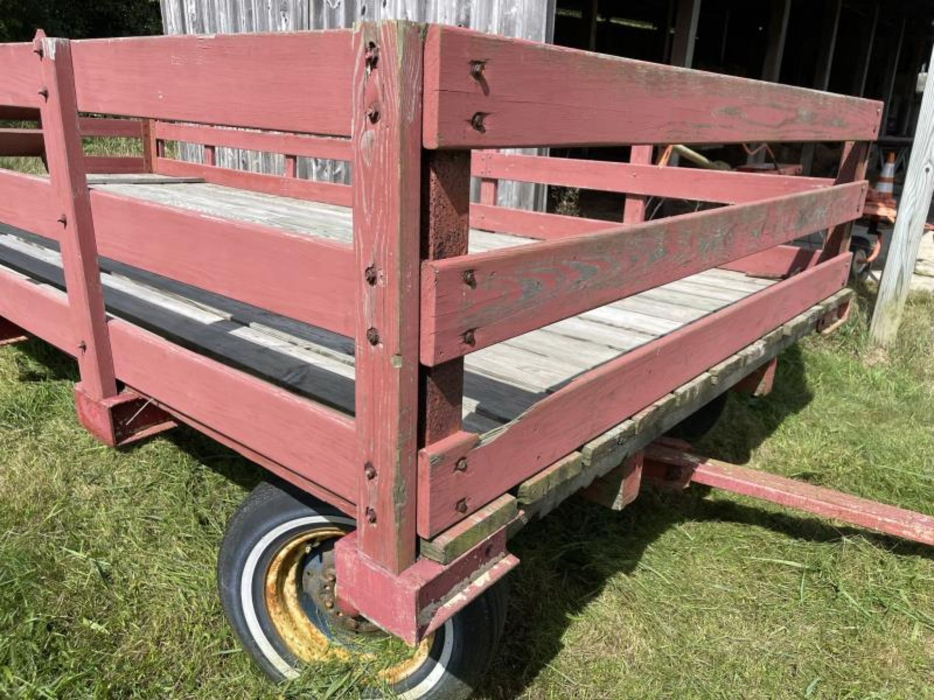 Hay Wagon / Cart w/ Rear Fold Down StepsHay Wagon / Cart w/ Rear Fold Down Steps, 8'4" Wide x 18' 4" - Image 13 of 13