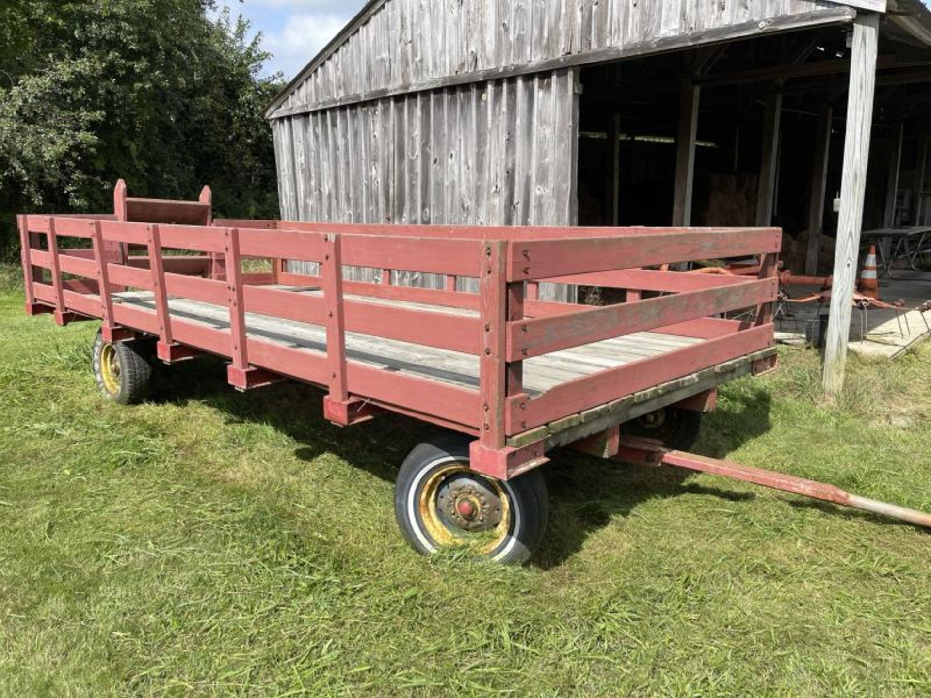 Hay Wagon / Cart w/ Rear Fold Down StepsHay Wagon / Cart w/ Rear Fold Down Steps, 8'4" Wide x 18' 4"