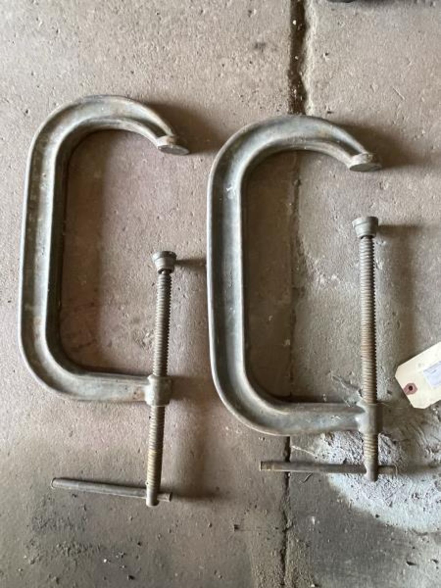 Lot of (2) Large "C" Clamps
