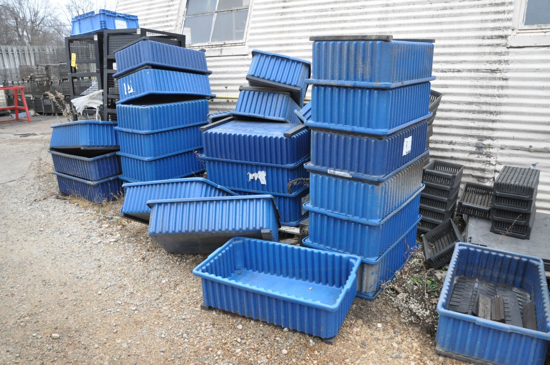 Lot-Steel Baskets, Steel Tubs, Totes, Finger Totes, etc. Along (1) Wall, (Outside) - Image 6 of 6