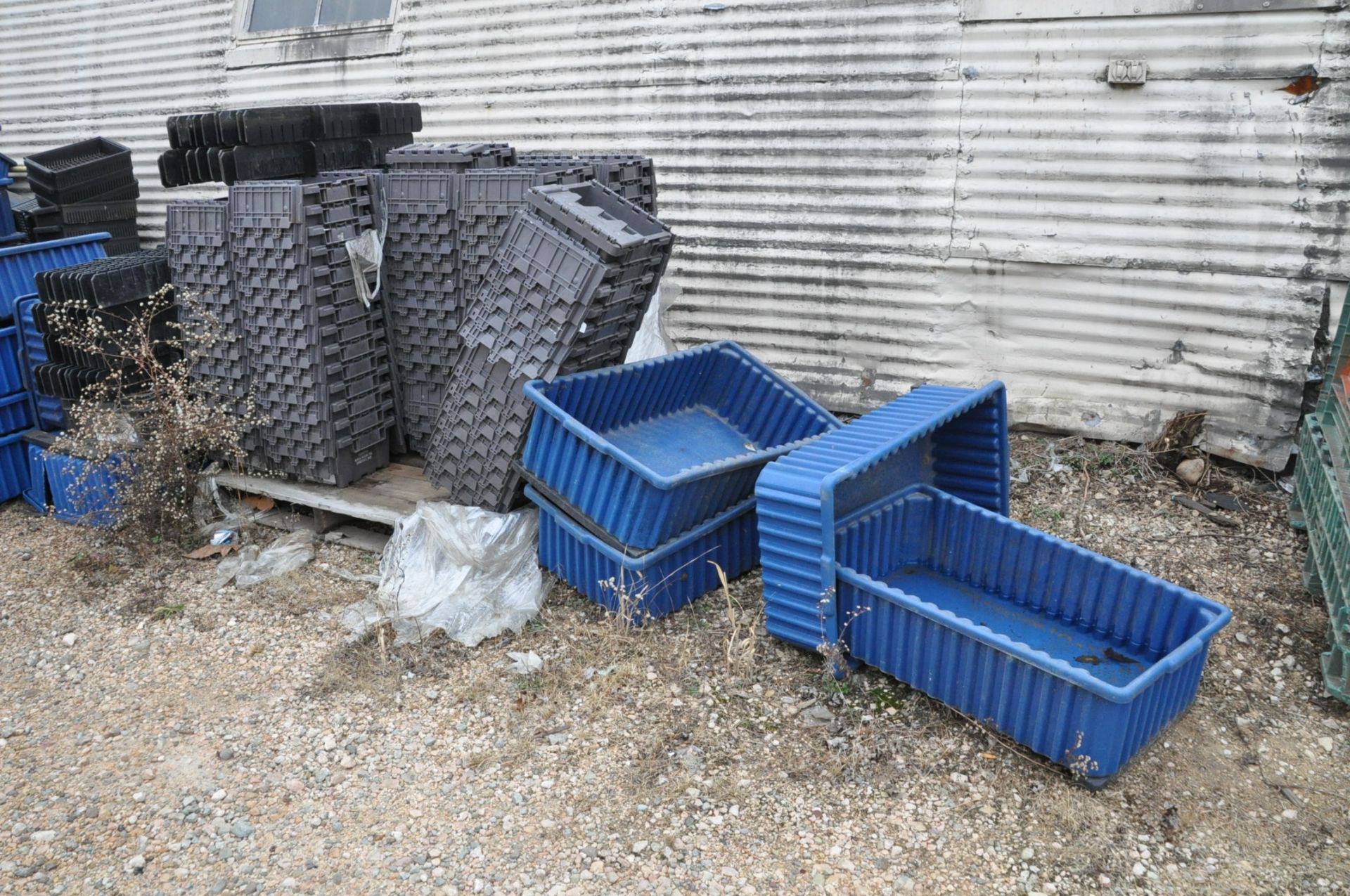 Lot-Steel Baskets, Steel Tubs, Totes, Finger Totes, etc. Along (1) Wall, (Outside) - Image 5 of 6