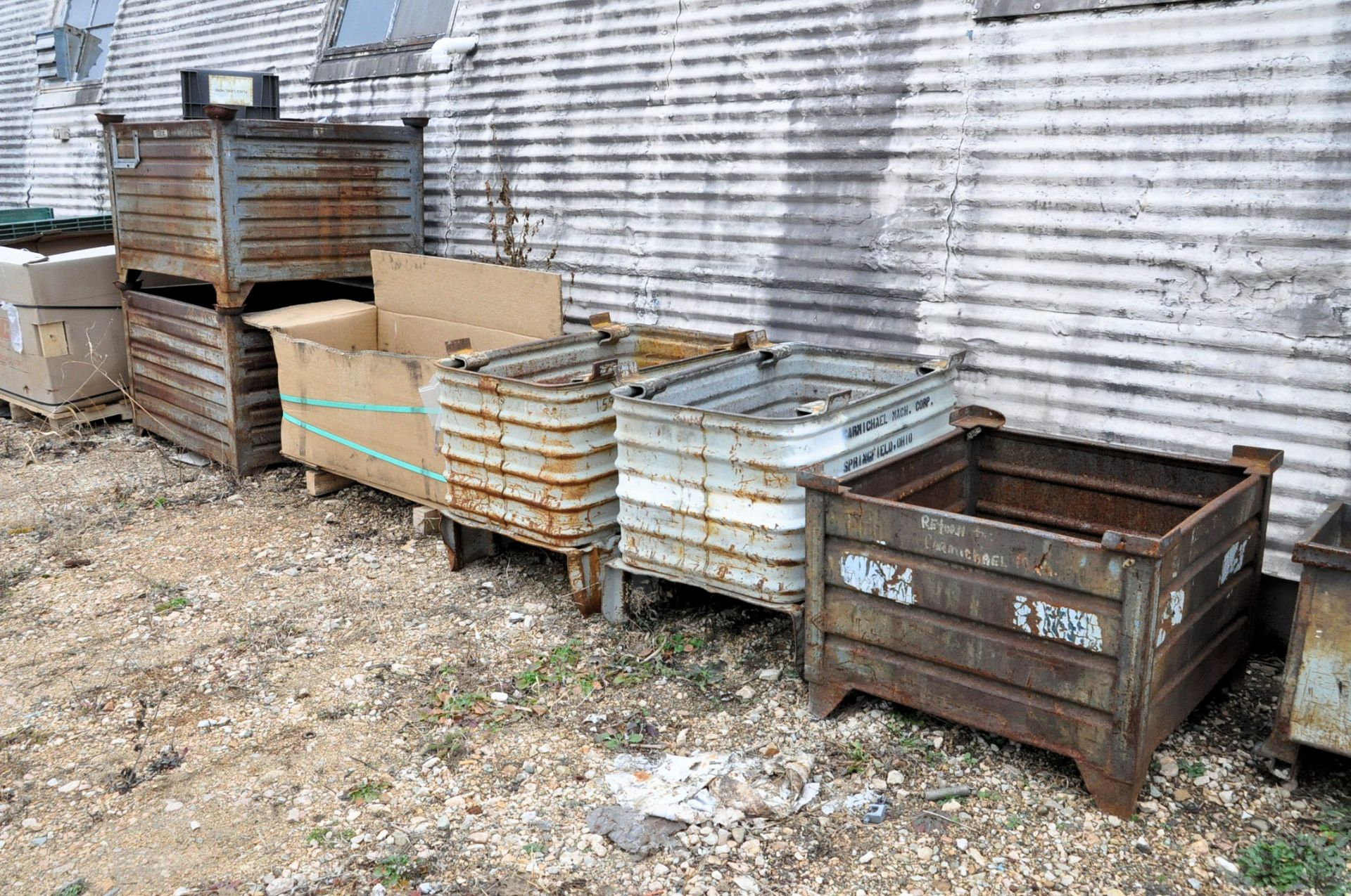 Lot-Steel Baskets, Steel Tubs, Totes, Finger Totes, etc. Along (1) Wall, (Outside) - Image 3 of 6