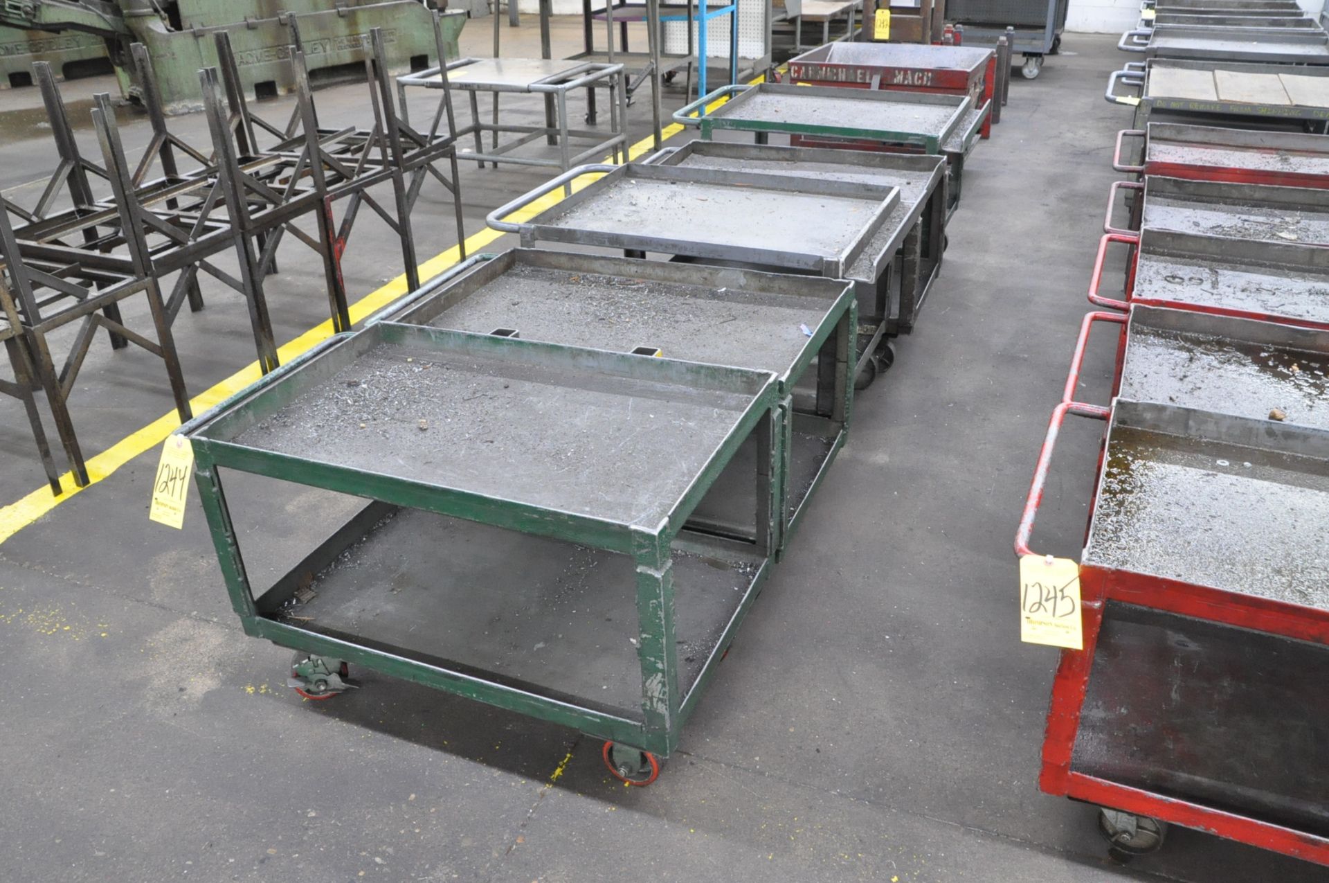 Lot-(5) Steel Shop Carts