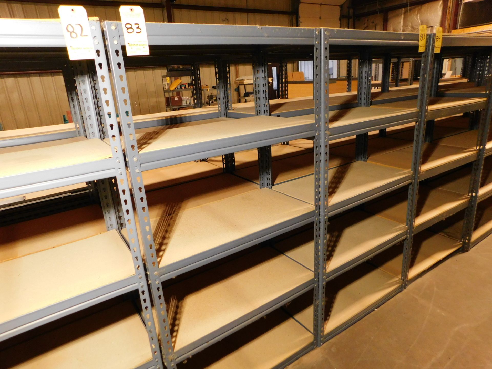 (6) Shelving Units, 3' W x 6' T x 18" Deep