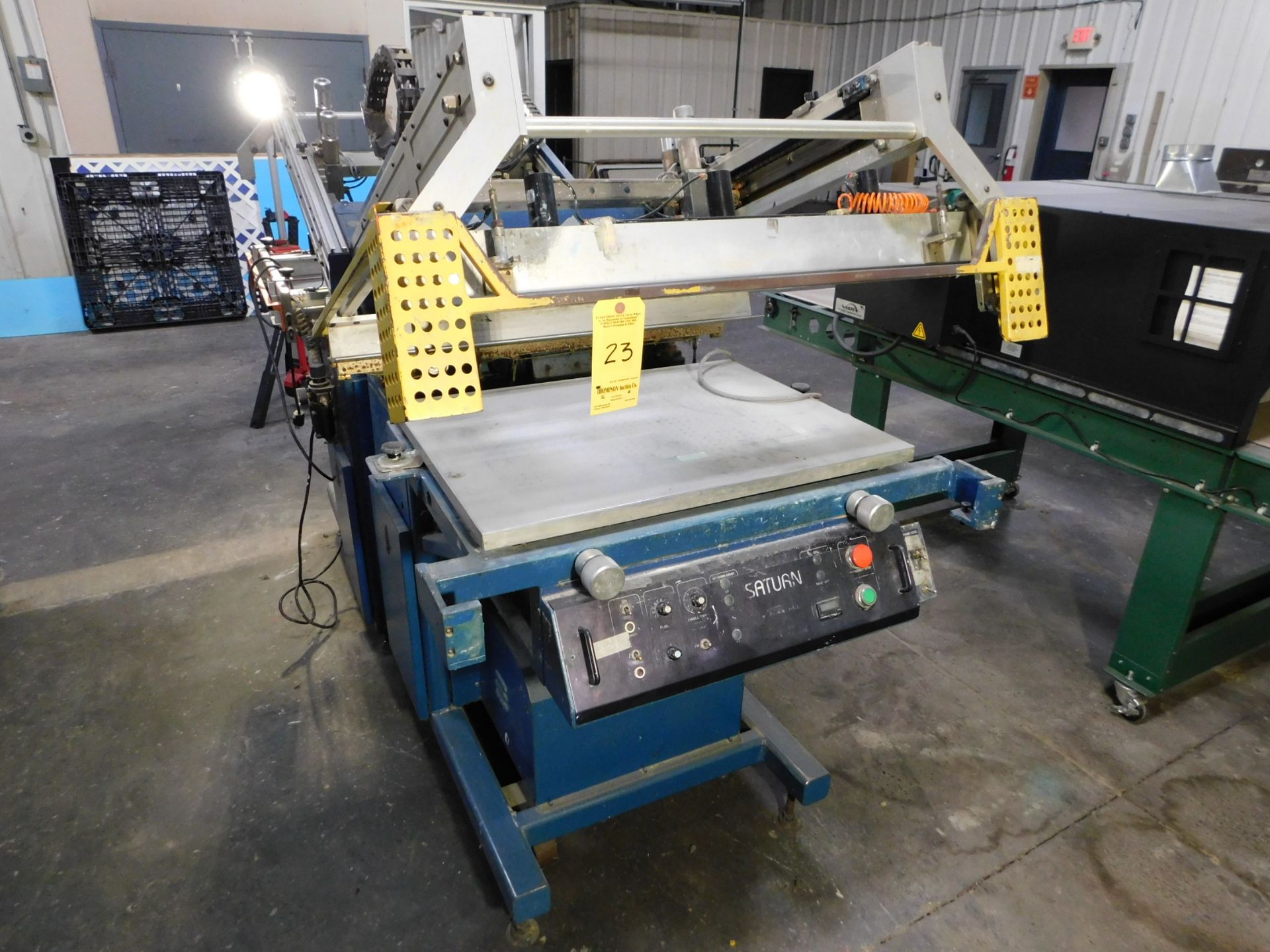 M&R Printing Equipment Saturn Flatbed Press, Model SATFB-1526, 15" x 26", 110V, s/n 1095257598S,