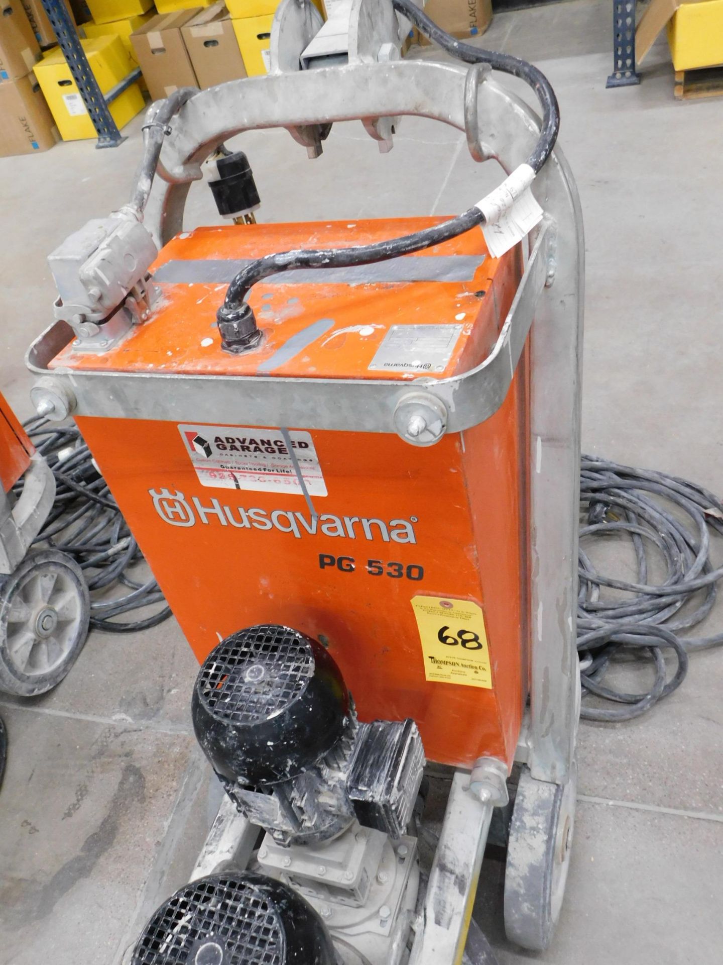 Husqvarna Model PG530 Concrete Grinder, s/n 2019 1240006, 220V/240V, 430 Hours, Power Cord - Image 6 of 9