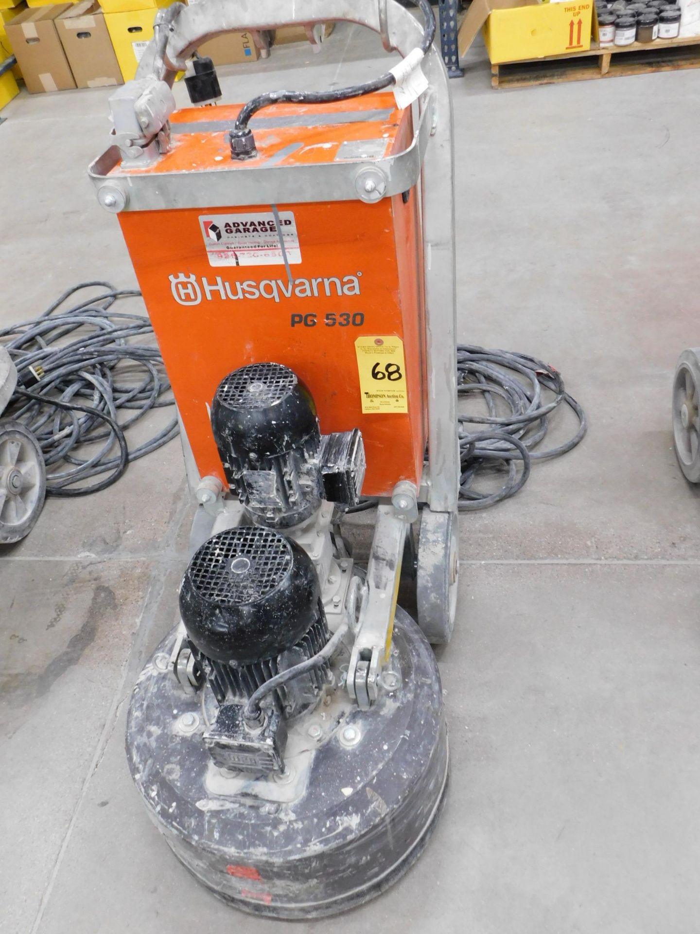 Husqvarna Model PG530 Concrete Grinder, s/n 2019 1240006, 220V/240V, 430 Hours, Power Cord - Image 9 of 9