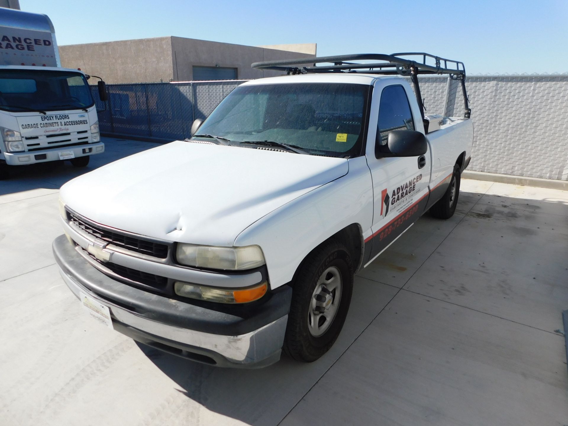 Silverado Pickup with Tool Rack and Tool Box, 88,834 Miles Showing, VIN 1GCEC14T91E251093, - Image 7 of 7