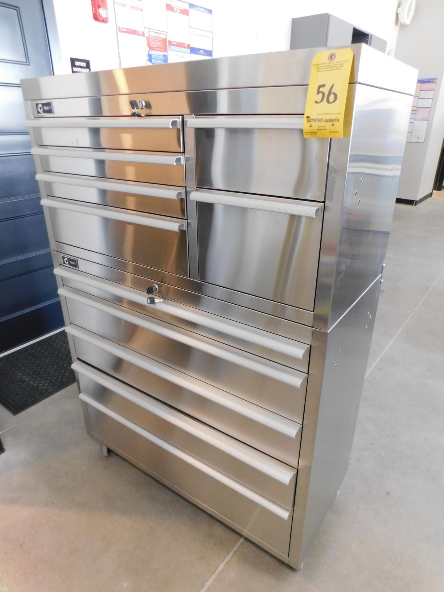 New Trinity Stainless Tool Cabinet 42" L x 5' T x 18" D