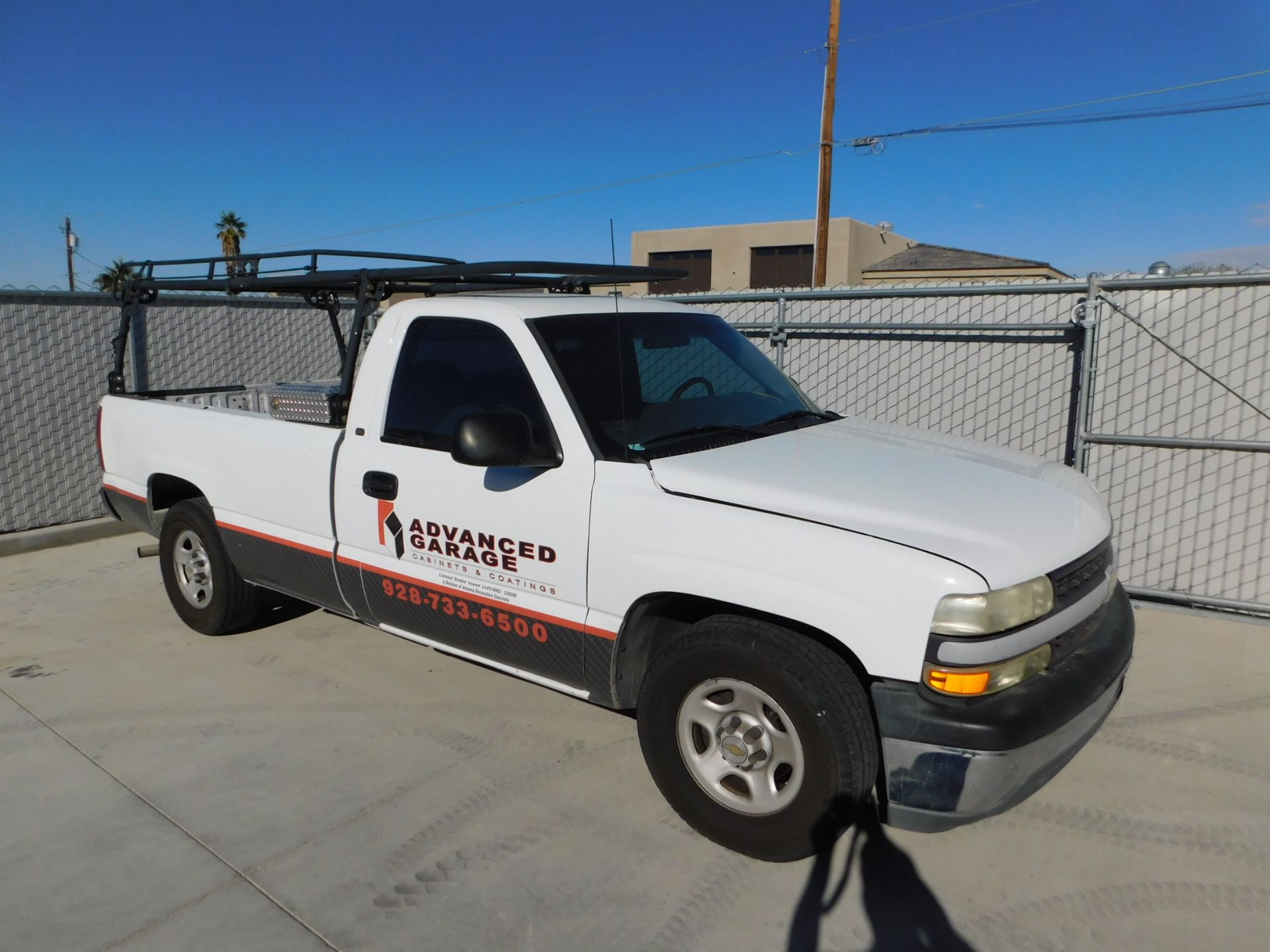 Silverado Pickup with Tool Rack and Tool Box, 88,834 Miles Showing, VIN 1GCEC14T91E251093,