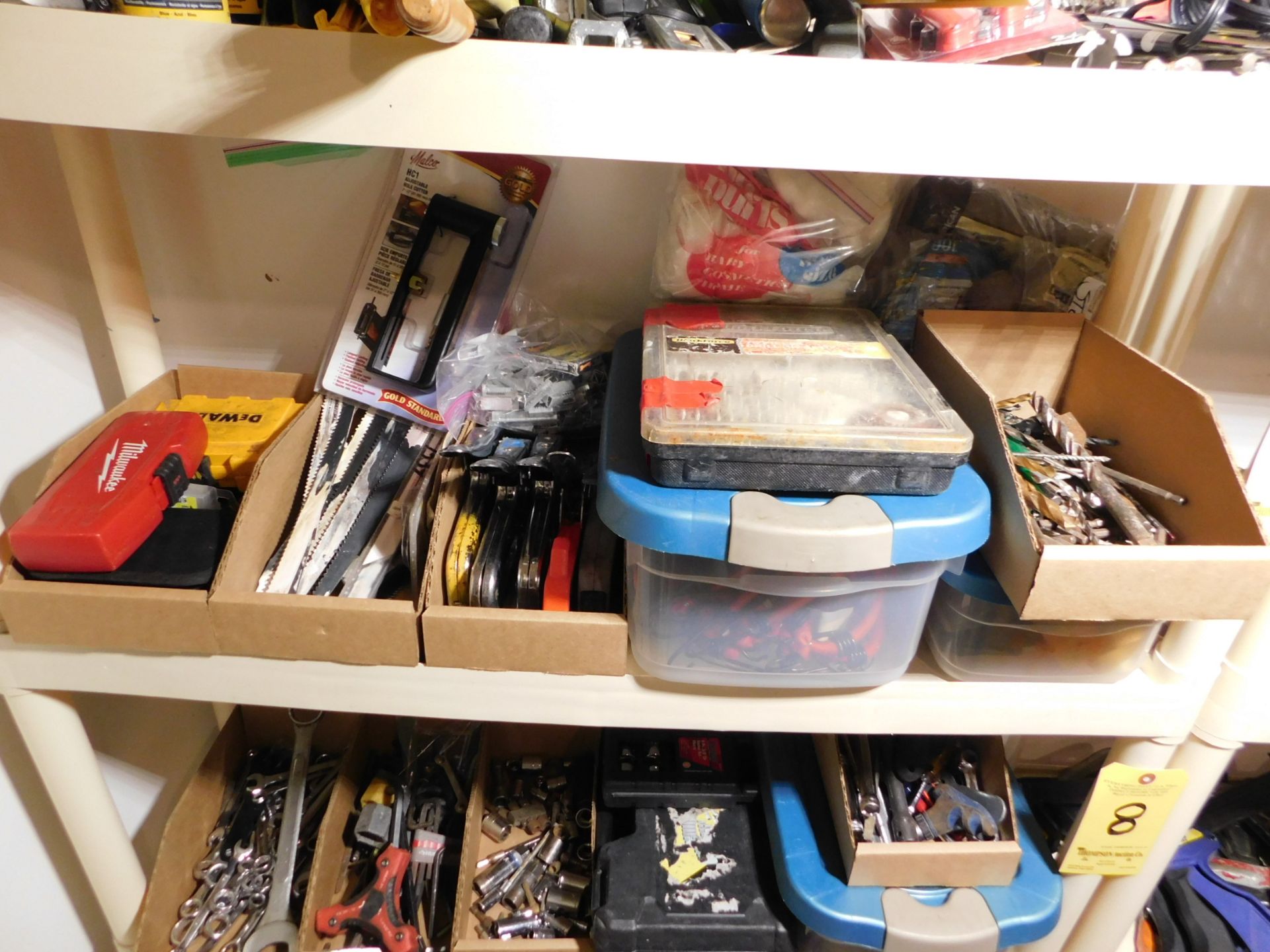 Contents of Shelf, Misc. Hand Tools, Drill Bits