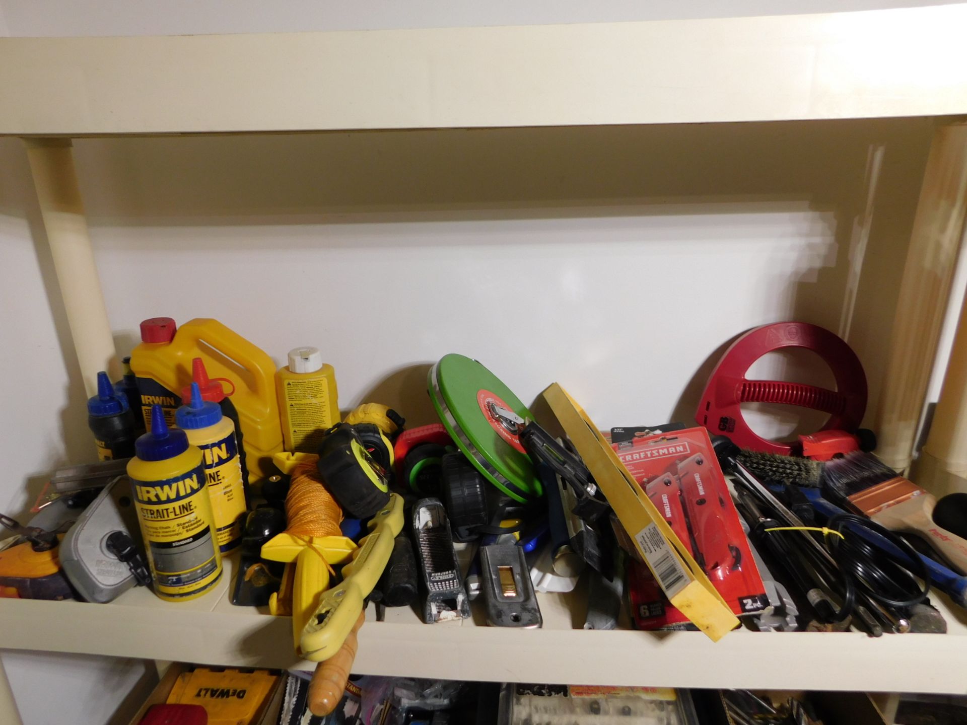 Contents of Shelf, Misc. Hand Tools