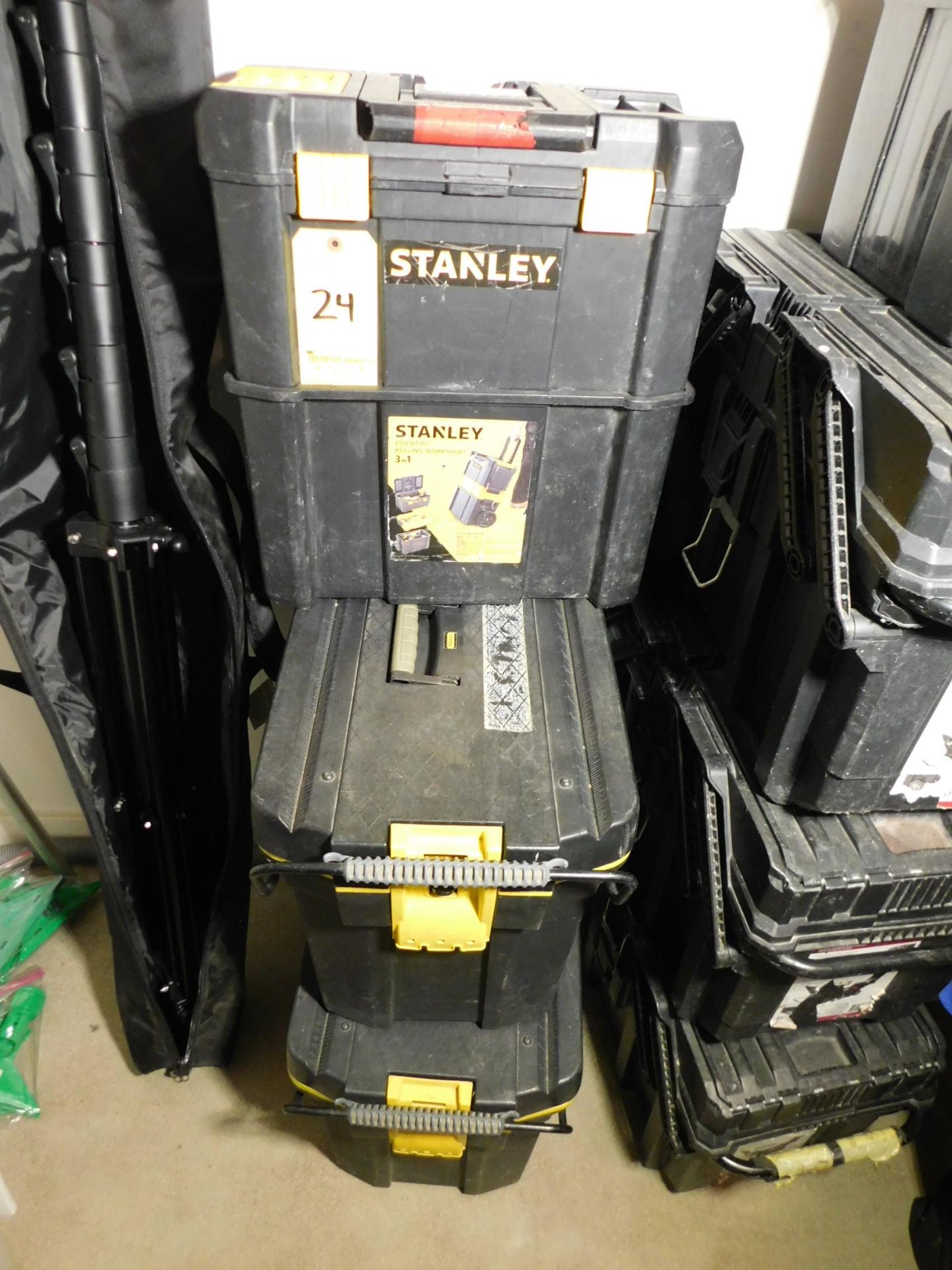 (3) Stanley Toolboxes