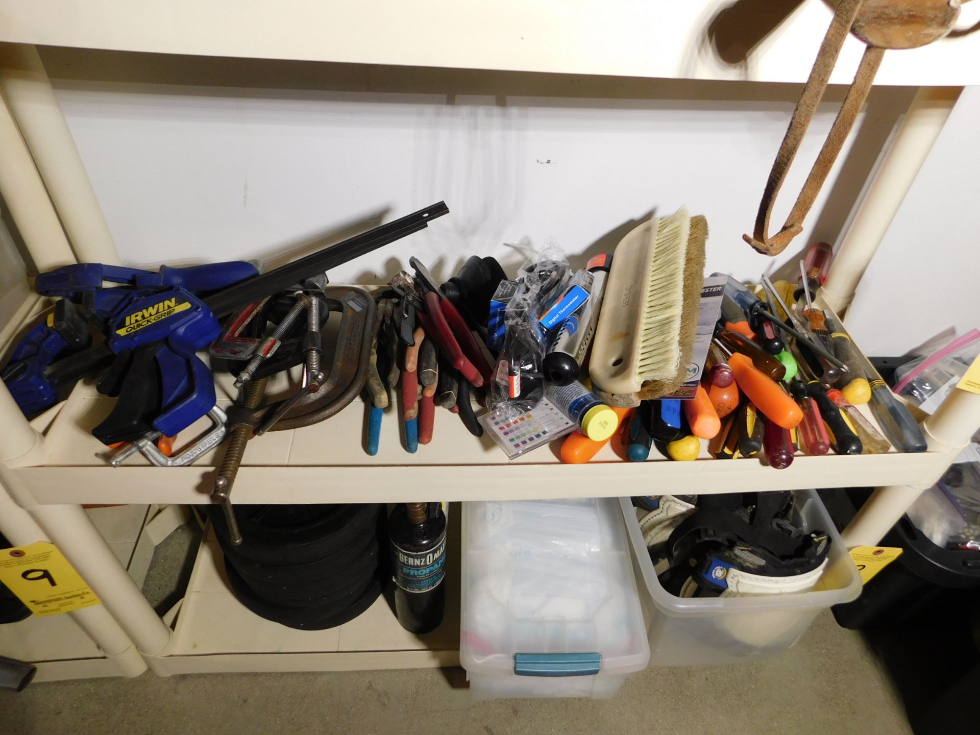 Contents of Shelf, Misc. Hand Tools