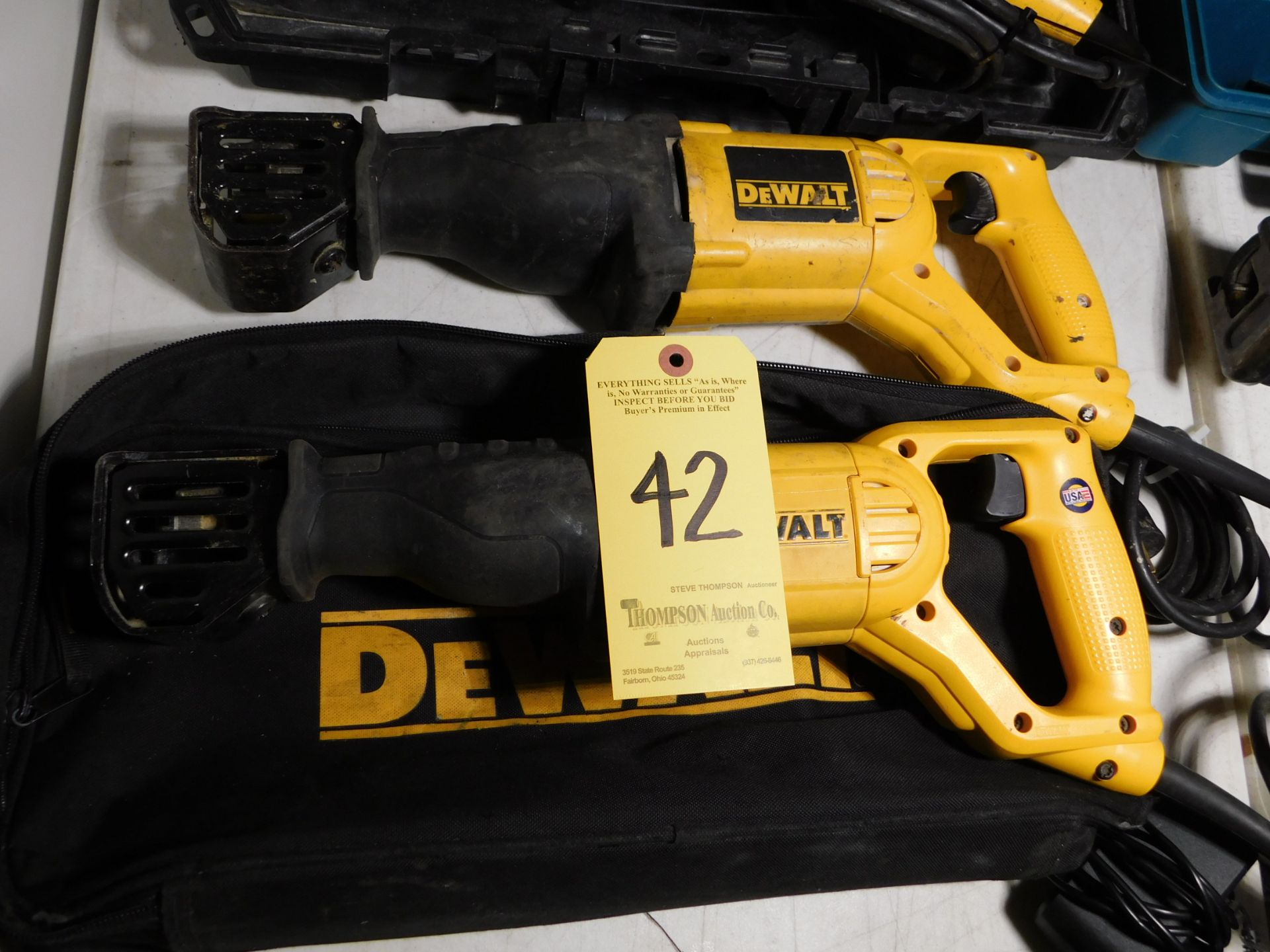 (2) DeWalt Model DW304P Reciprocating Saws