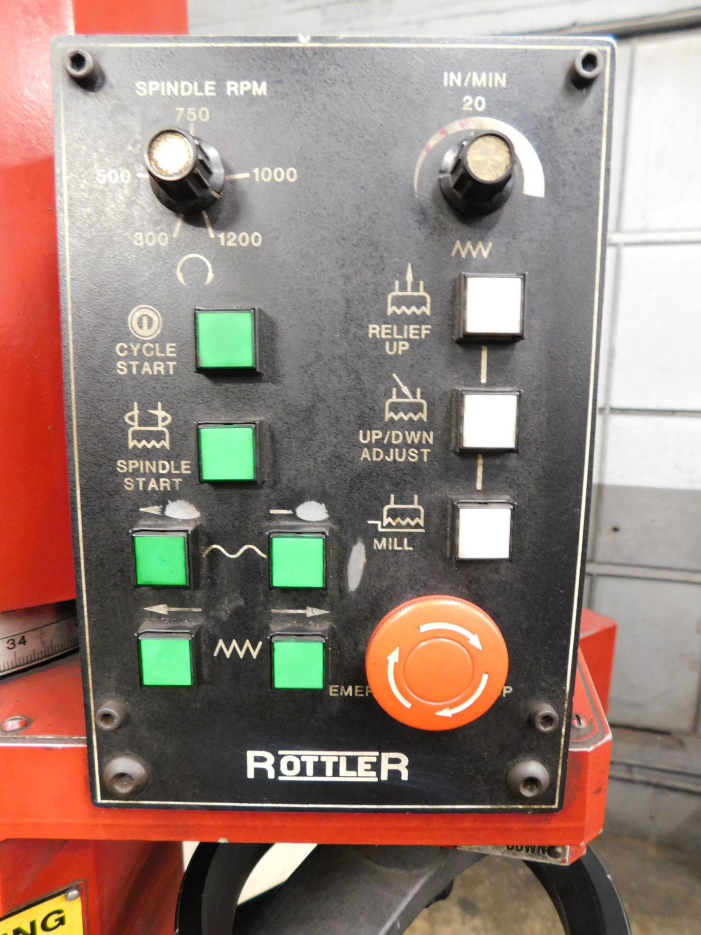 Rottler Model SFOE CBN Insert Surfacer, s/n 24176, 14” Diameter CBN Cutterhead, 48” Left to Right - Image 4 of 10