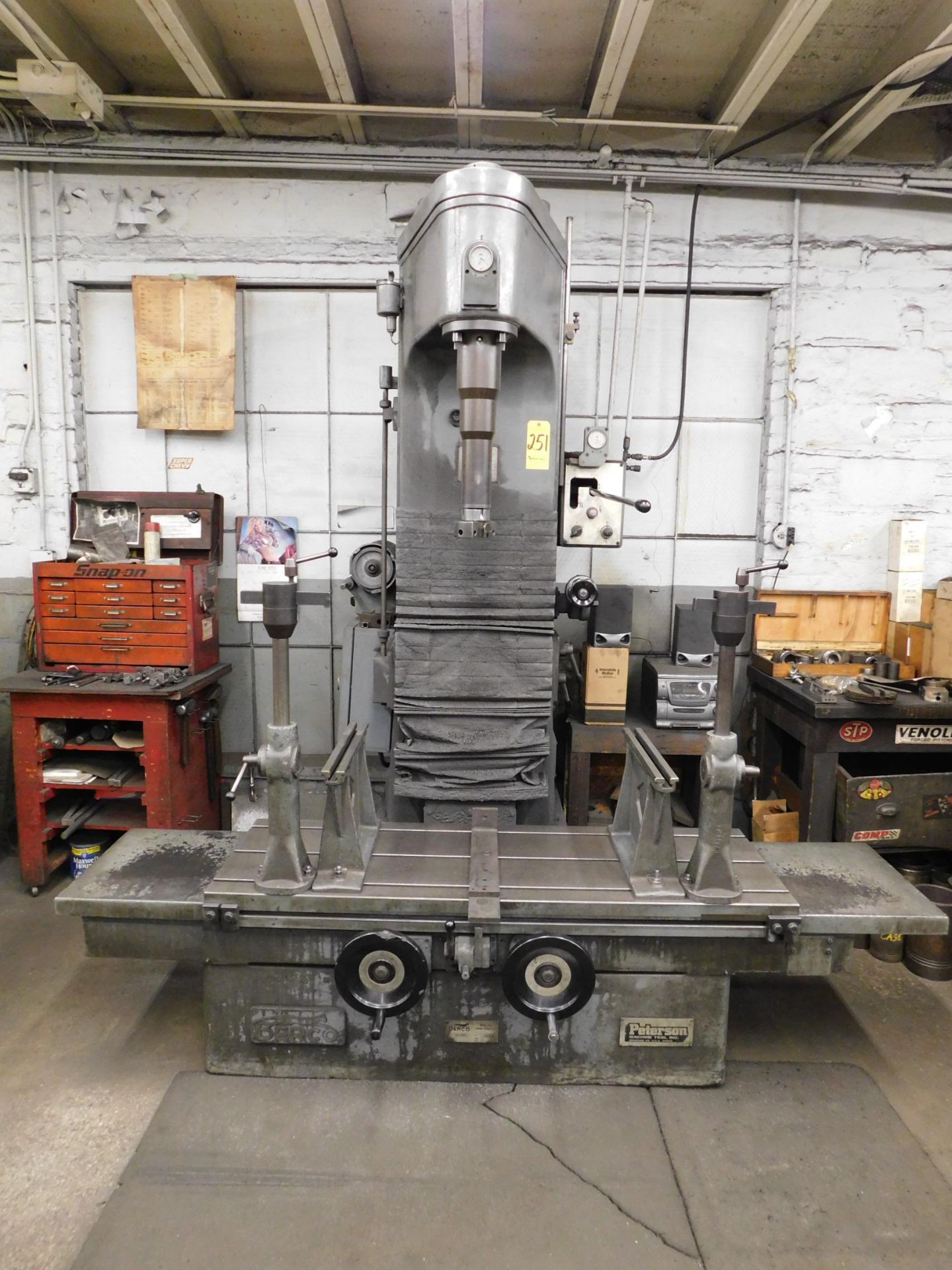 Berco/Peterson Model AC800 Vertical Boring Machine, s/n 277B, 20” X 59” Table, X Axis Travel 57”,