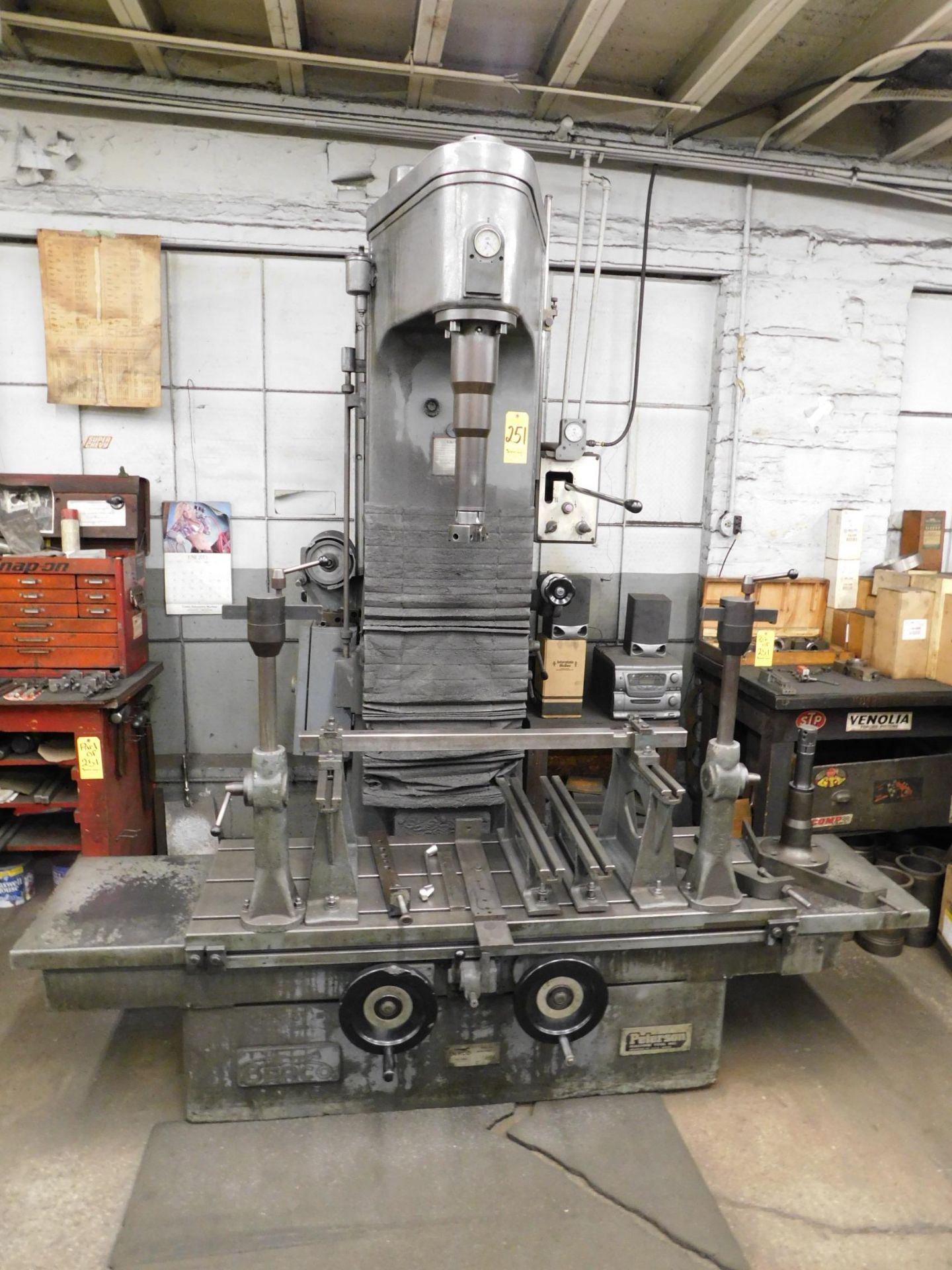 Berco/Peterson Model AC800 Vertical Boring Machine, s/n 277B, 20” X 59” Table, X Axis Travel 57”, - Image 2 of 21