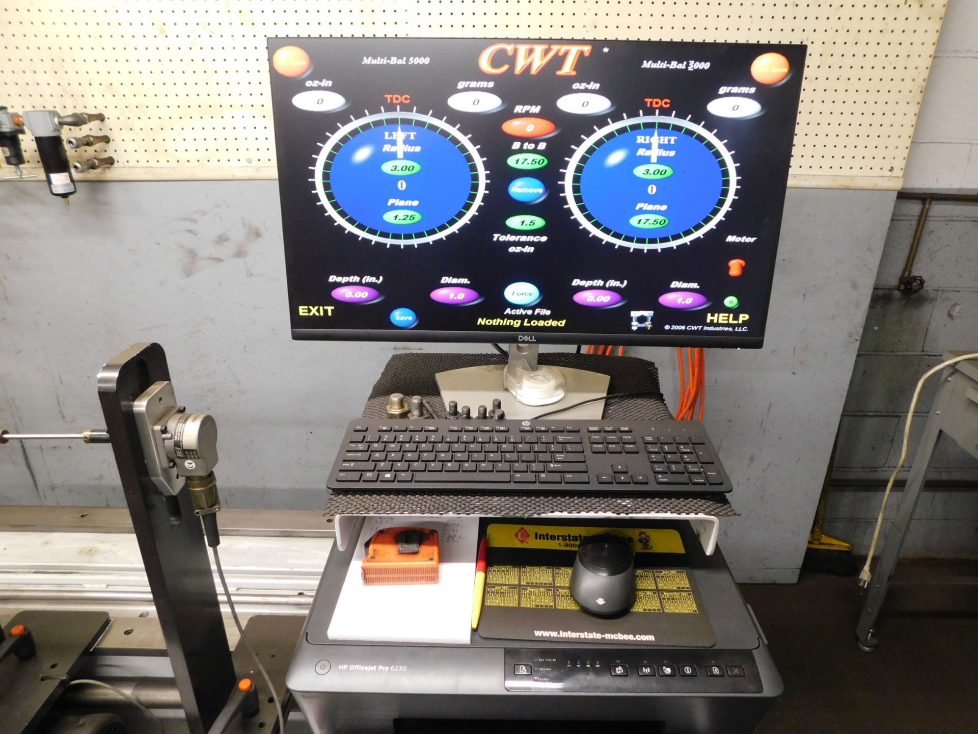 CWI Industries Model Multi-Bal 5000 Computerized Crankshaft Balancer, s/n 6058, New 2008, Mill/Drill - Image 4 of 18