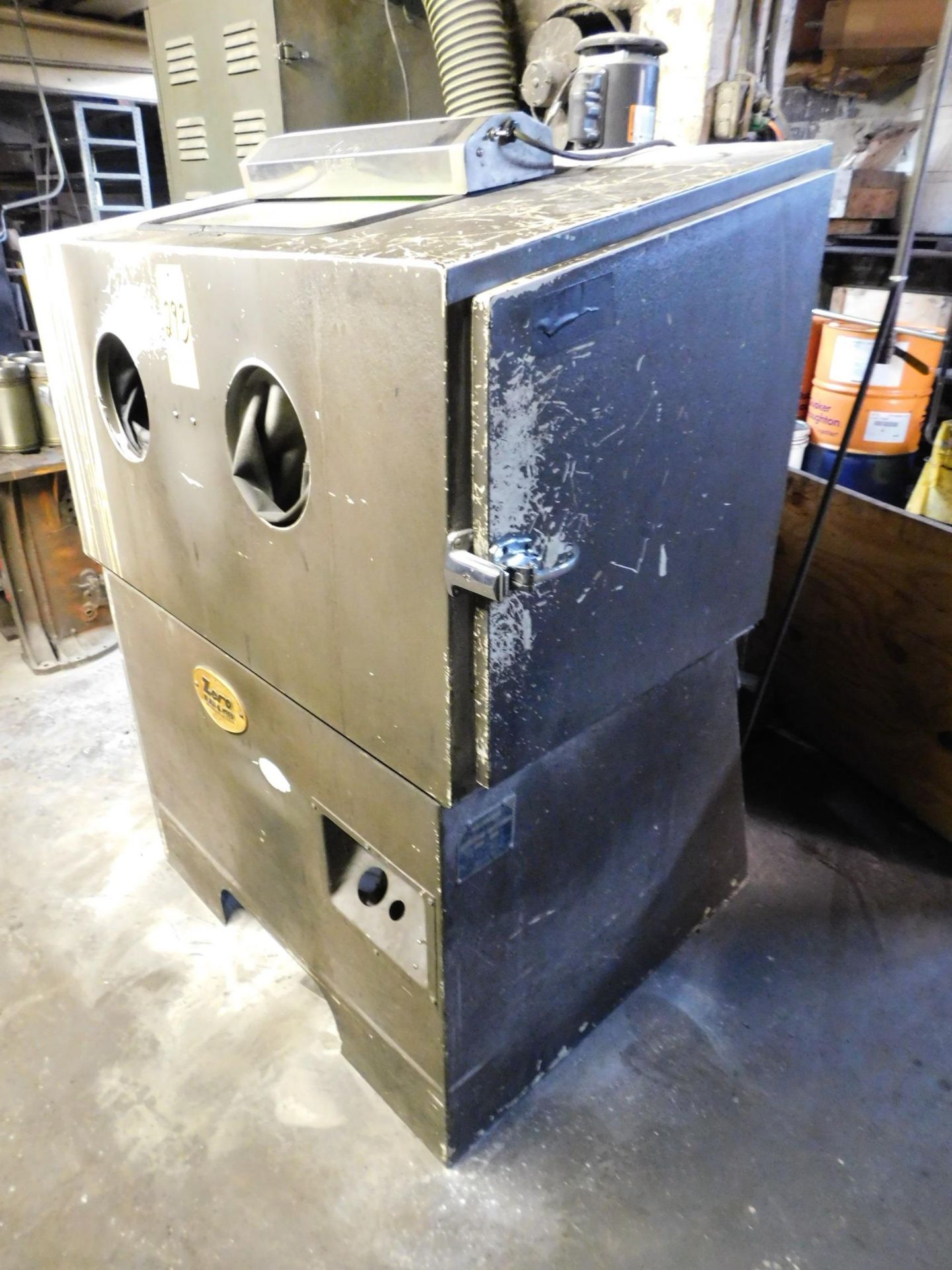 Zero Blast-N-Peen Dry Blast Cabinet, with Reclaimer and Dust Collector, 24" X 40" X 24" High - Image 2 of 6