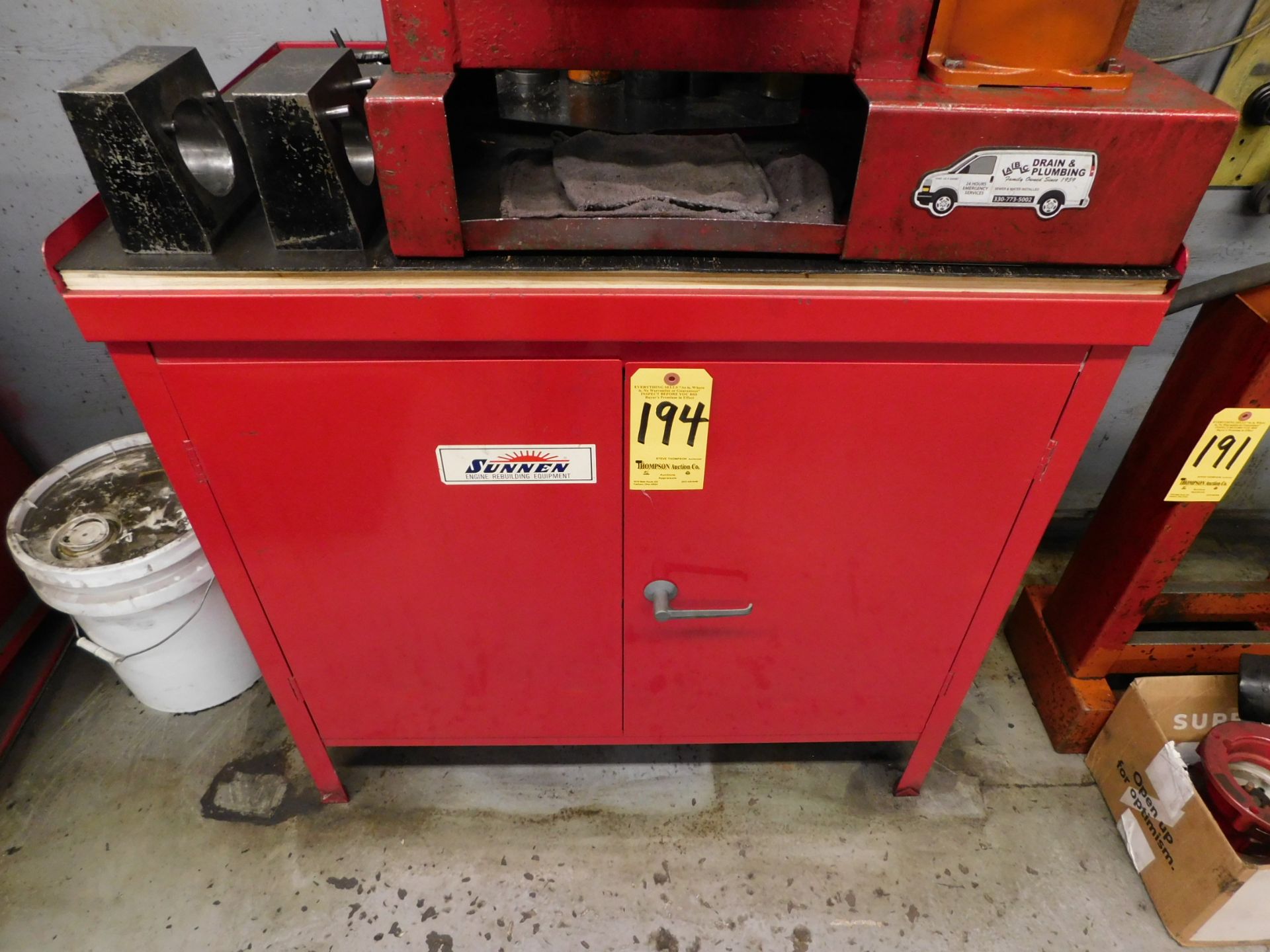 Sunnen Tooling Cabinet with Hone Tooling