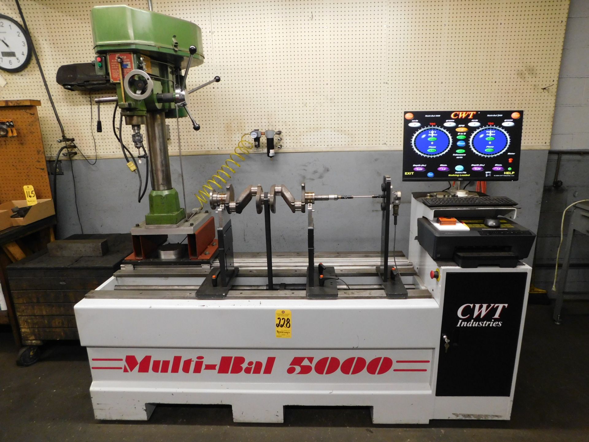 CWI Industries Model Multi-Bal 5000 Computerized Crankshaft Balancer, s/n 6058, New 2008, Mill/Drill - Image 2 of 18