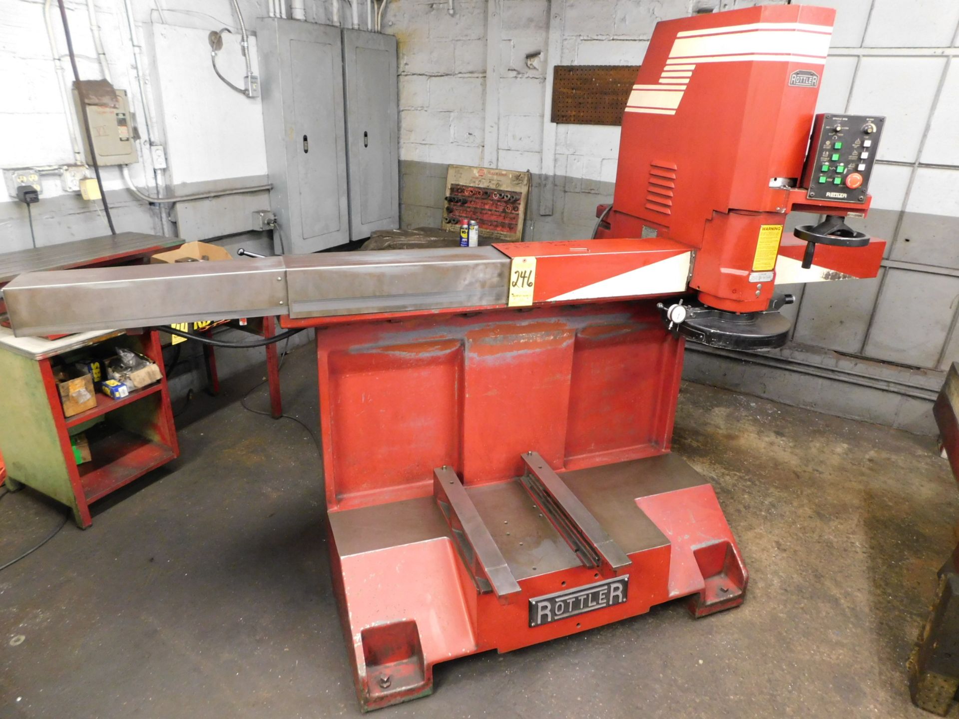 Rottler Model SFOE CBN Insert Surfacer, s/n 24176, 14” Diameter CBN Cutterhead, 48” Left to Right - Image 2 of 10