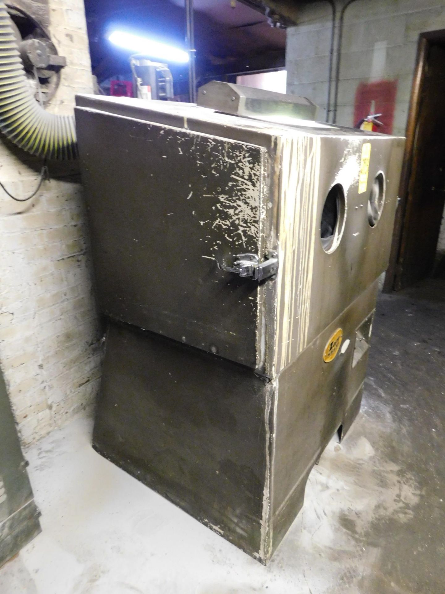 Zero Blast-N-Peen Dry Blast Cabinet, with Reclaimer and Dust Collector, 24" X 40" X 24" High - Image 3 of 6