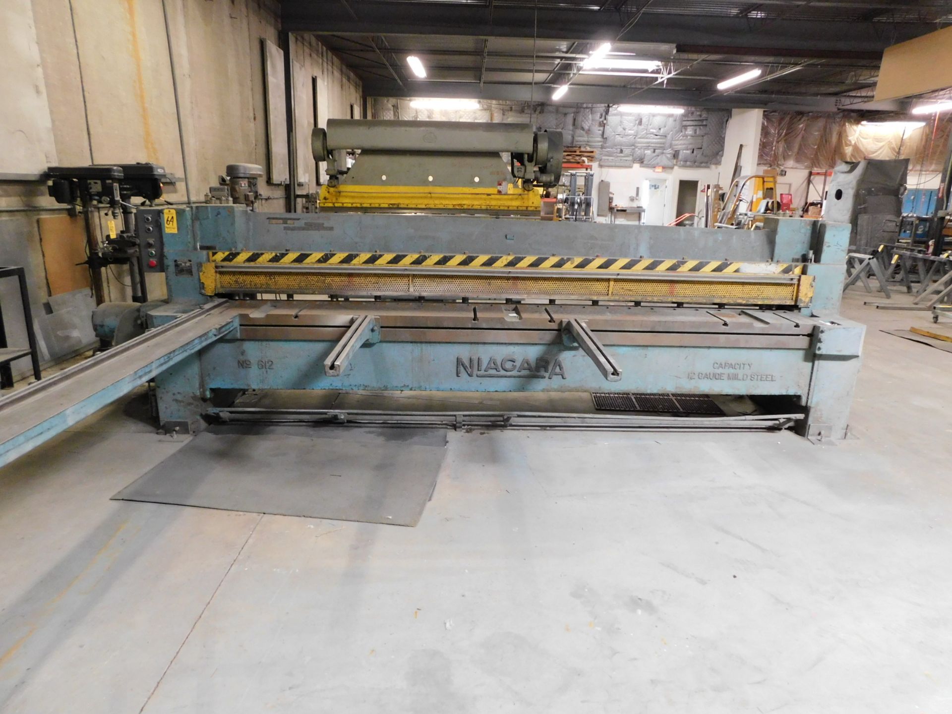 Niagara Model 612 Power Squaring Shear, 12' X 12 Gauge Capacity, 10' Squaring Arm, Power Back Gage - Image 2 of 9