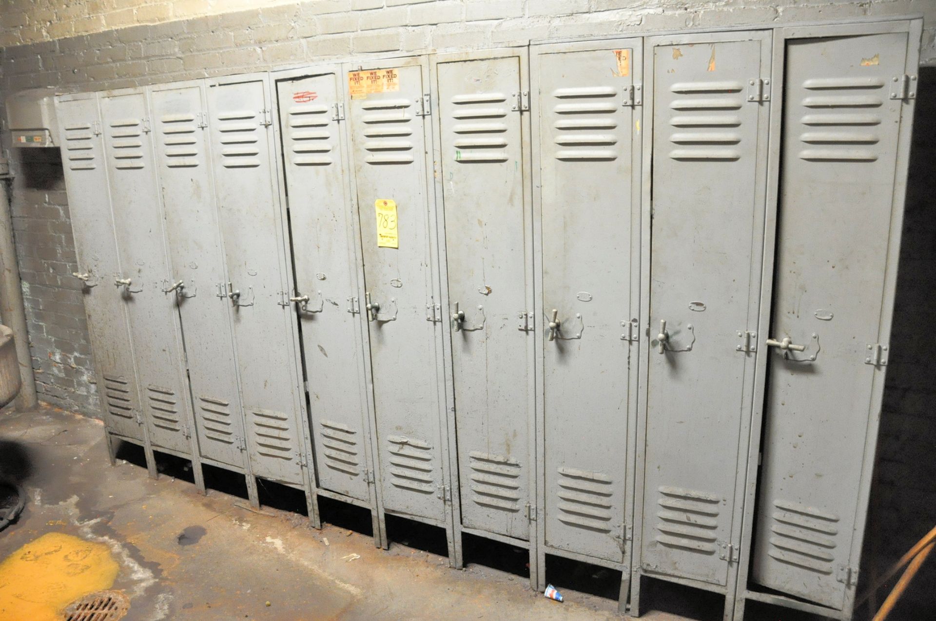 Lot-Lockers in Restroom