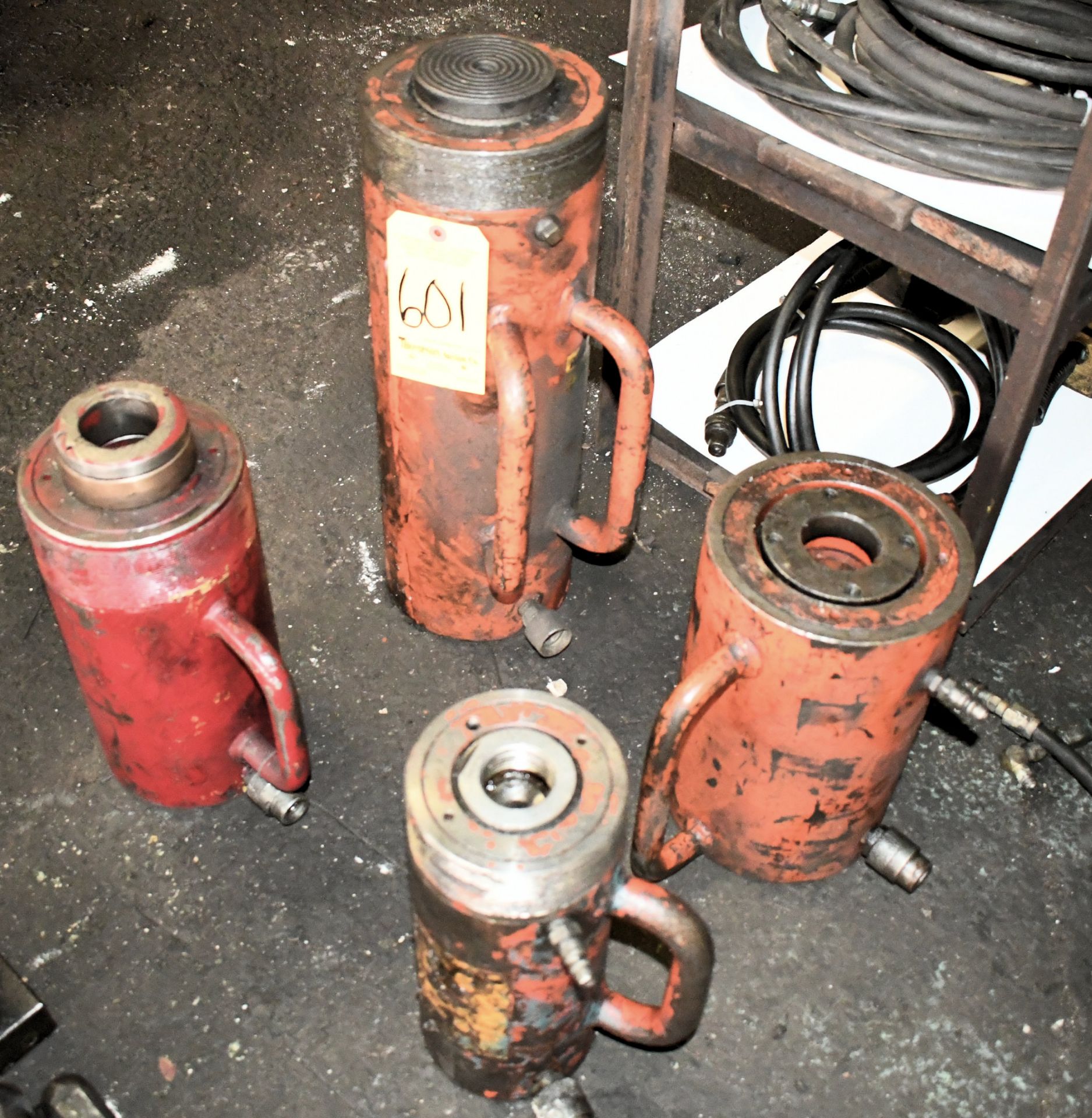 Lot-(4) Large Heavy Duty Hydraulic Cylinders