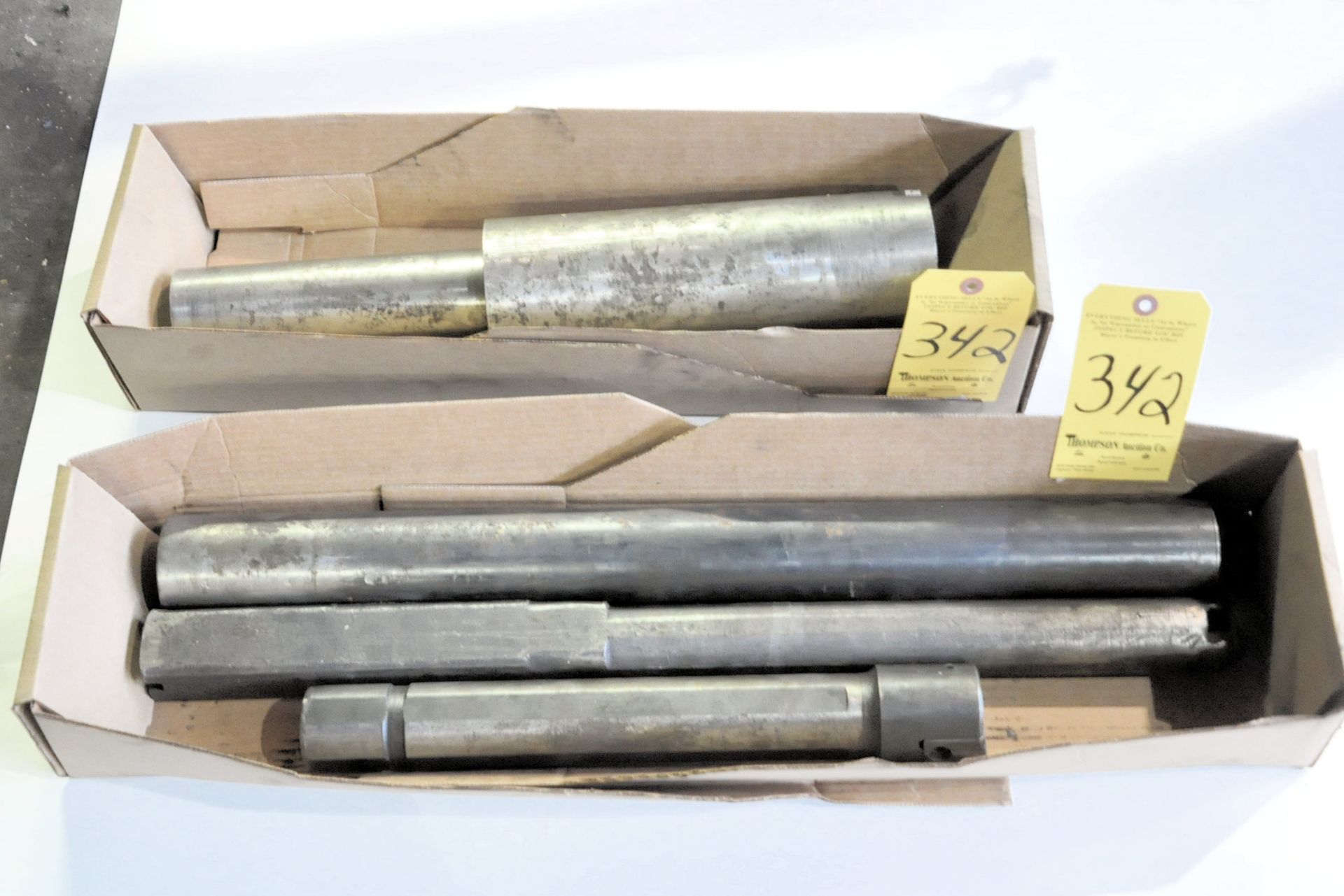 Lot-(3) Large Round Boring Bar Holders in (2) Boxes