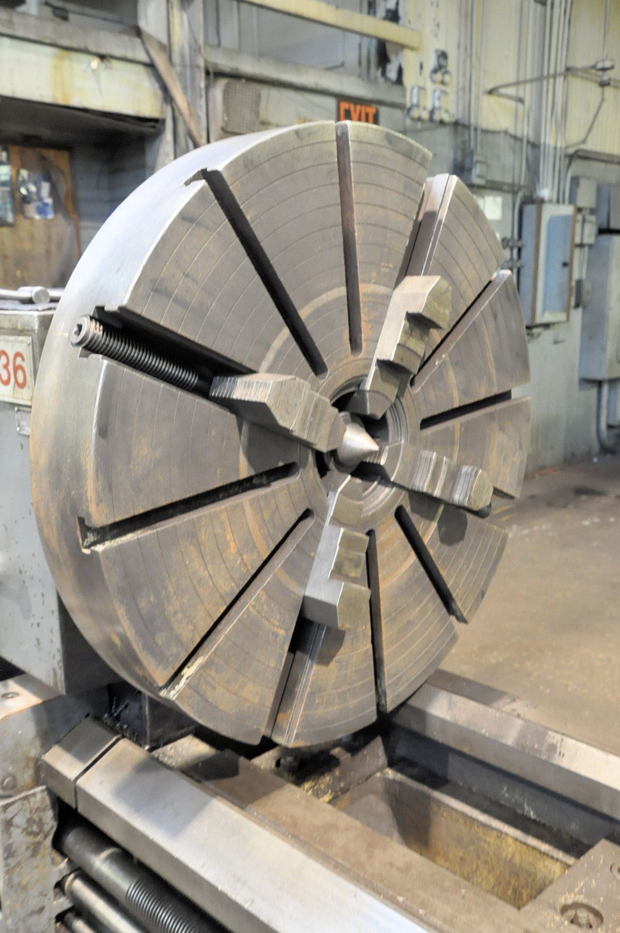 Sirco Model PA-36 36" X 240" Gap Bed Engine Lathe, S/N 511, 34" 4-Jaw Chuck, Tool post, (2) Steady - Image 3 of 9