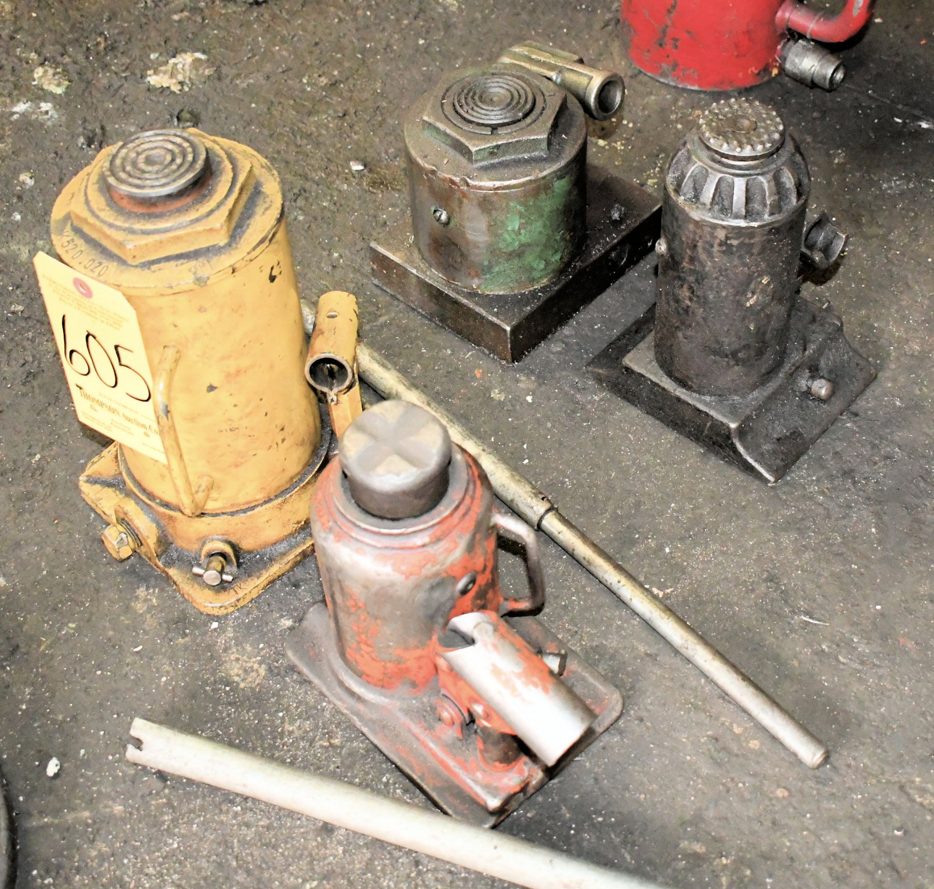 Lot-(4) Hydraulic Bottle Jacks