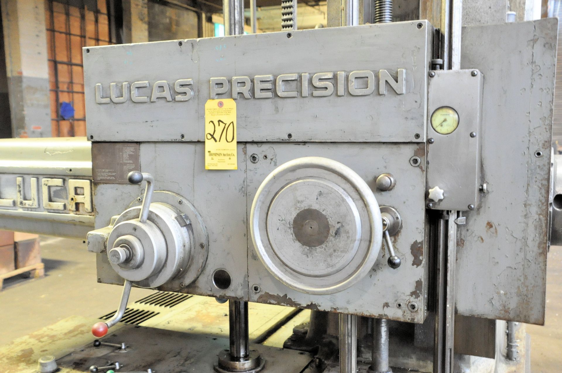 Lucas Model 441B-72 4" Spindle Table Type Horizontal Boring Mill, S/N 41B3012, 36" X 74" T-Slot - Image 2 of 7