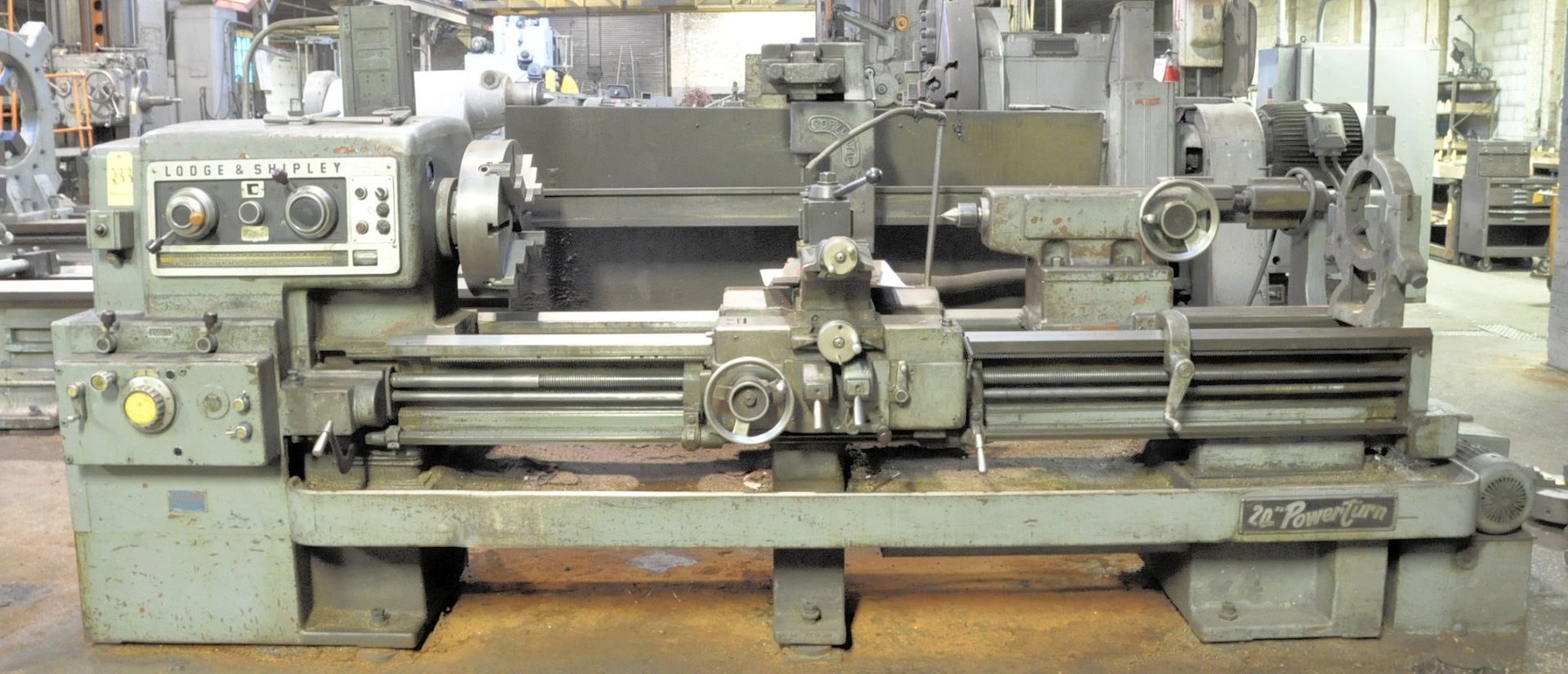 Lodge & Shipley Powerturn 26" X 72" Engine Lathe, S/N 44025, 18" 4-Jaw Chuck, Quick Change Tool