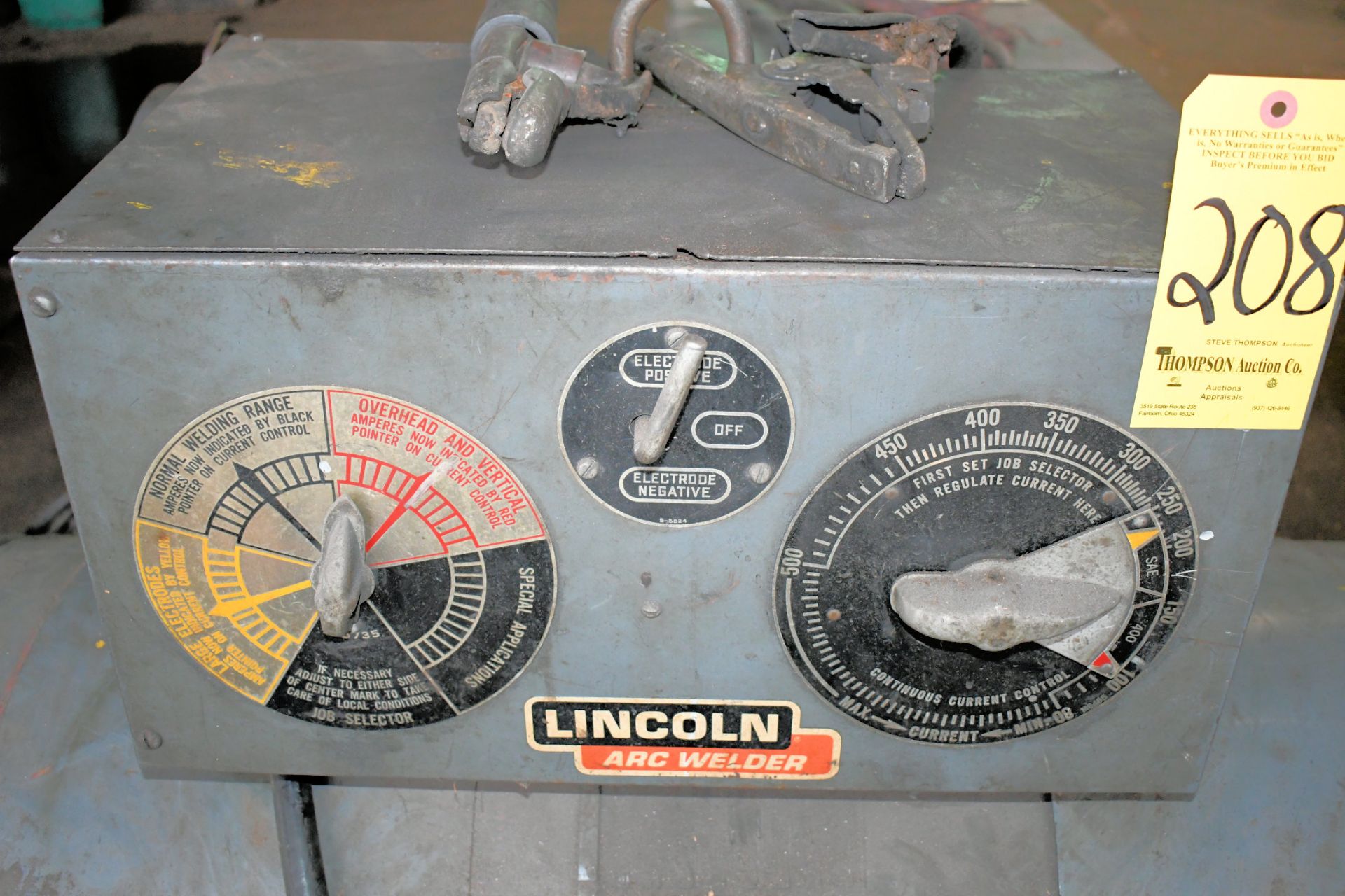 Lincoln Shield-Arc Model SAE-400 40-Volt 3-PH 400-AMP Portable Arc Welding Power Source, S/N A- - Image 3 of 4