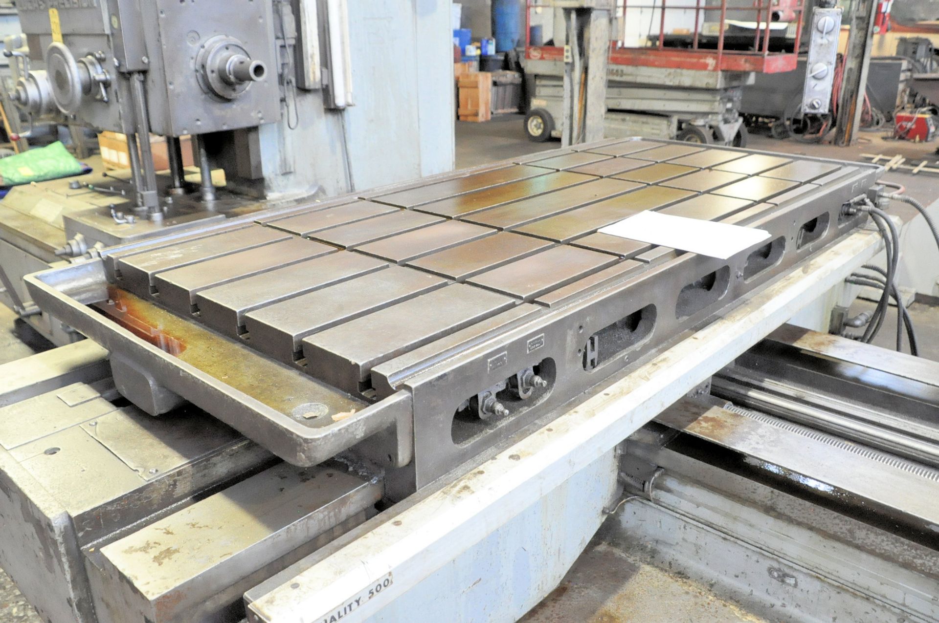 Lucas Model 441B-72 4" Spindle Table Type Horizontal Boring Mill, S/N 41B3012, 36" X 74" T-Slot - Image 5 of 7