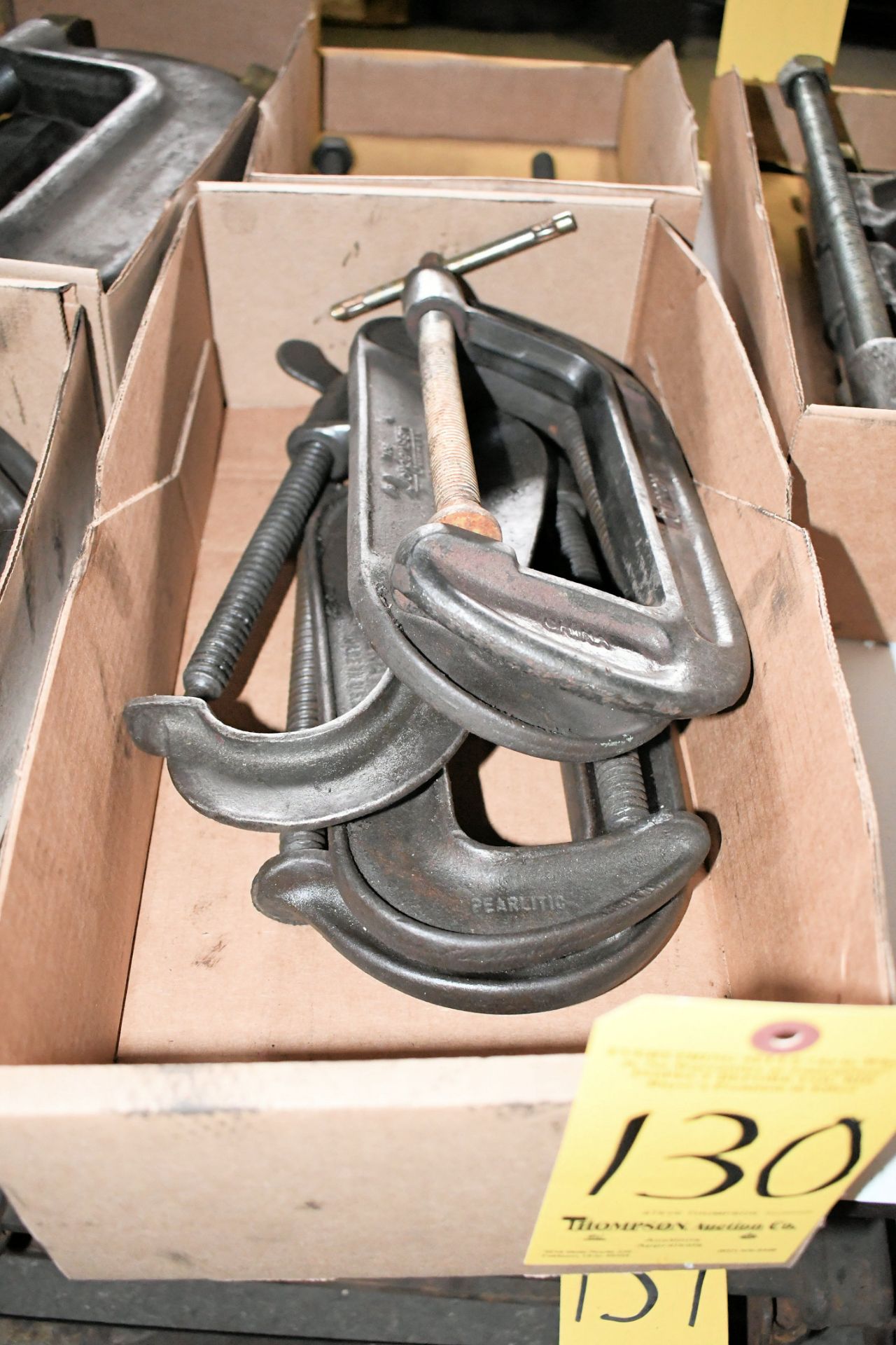 Lot-(5) 6" C-Clamps in (1) Box