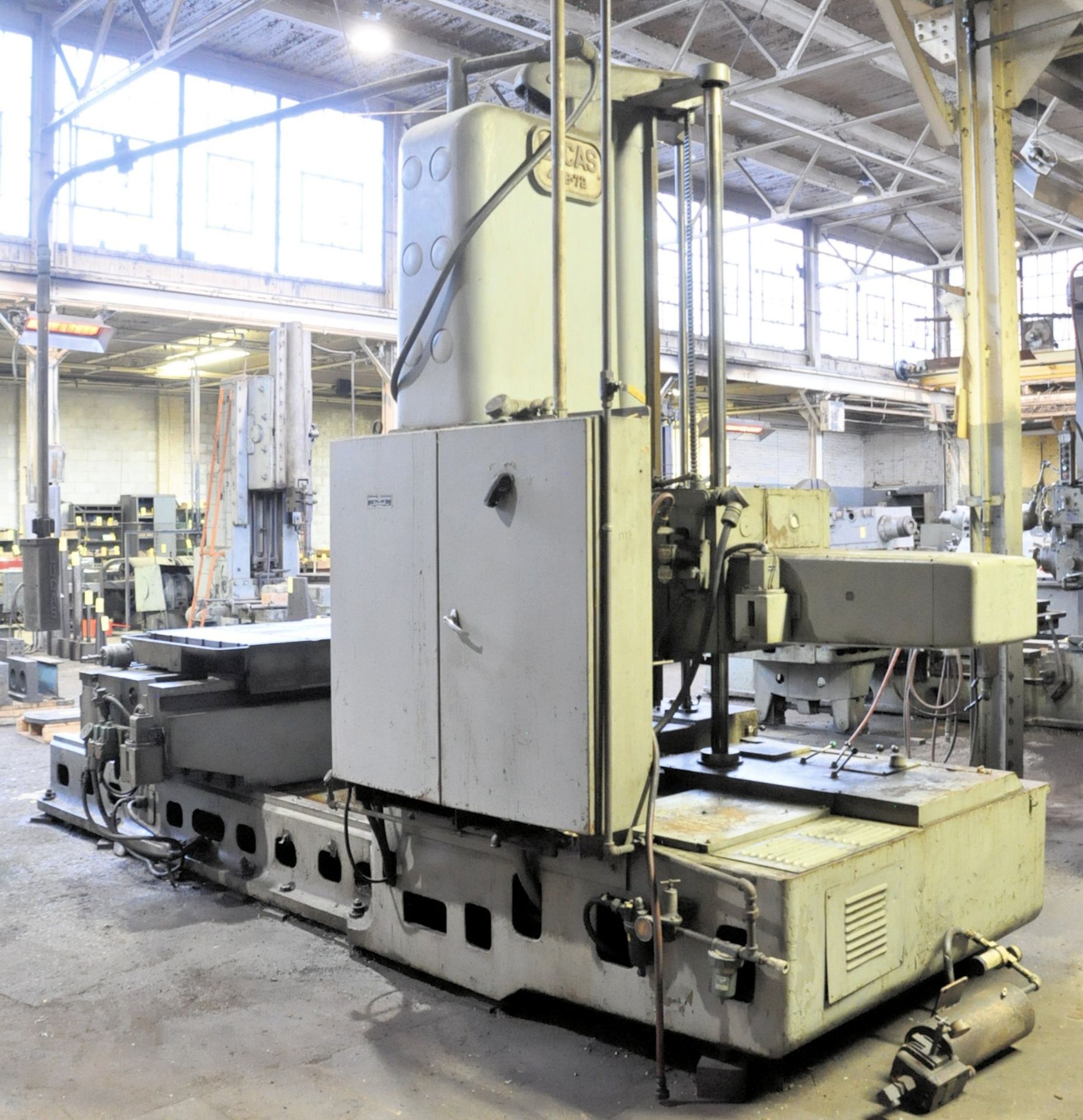 Lucas Model 441B-72 4" Spindle Table Type Horizontal Boring Mill, S/N 41B3012, 36" X 74" T-Slot - Image 6 of 7