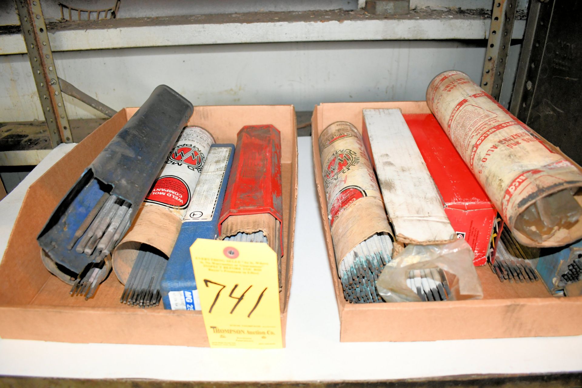 Lot-Welding Rod in (2) Boxes on (1) Shelf