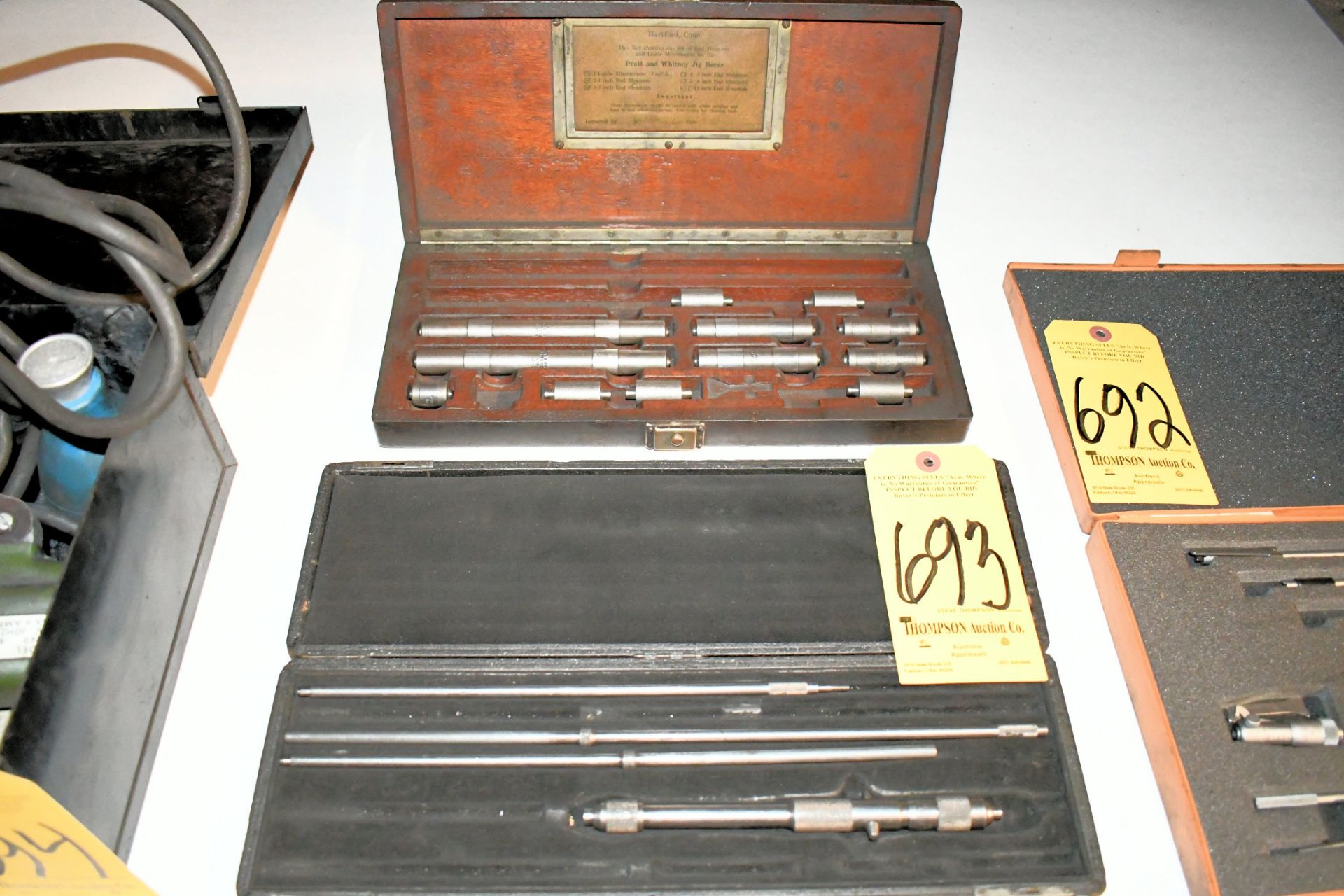 Lot-(2) Inside Micrometer Sets with Cases