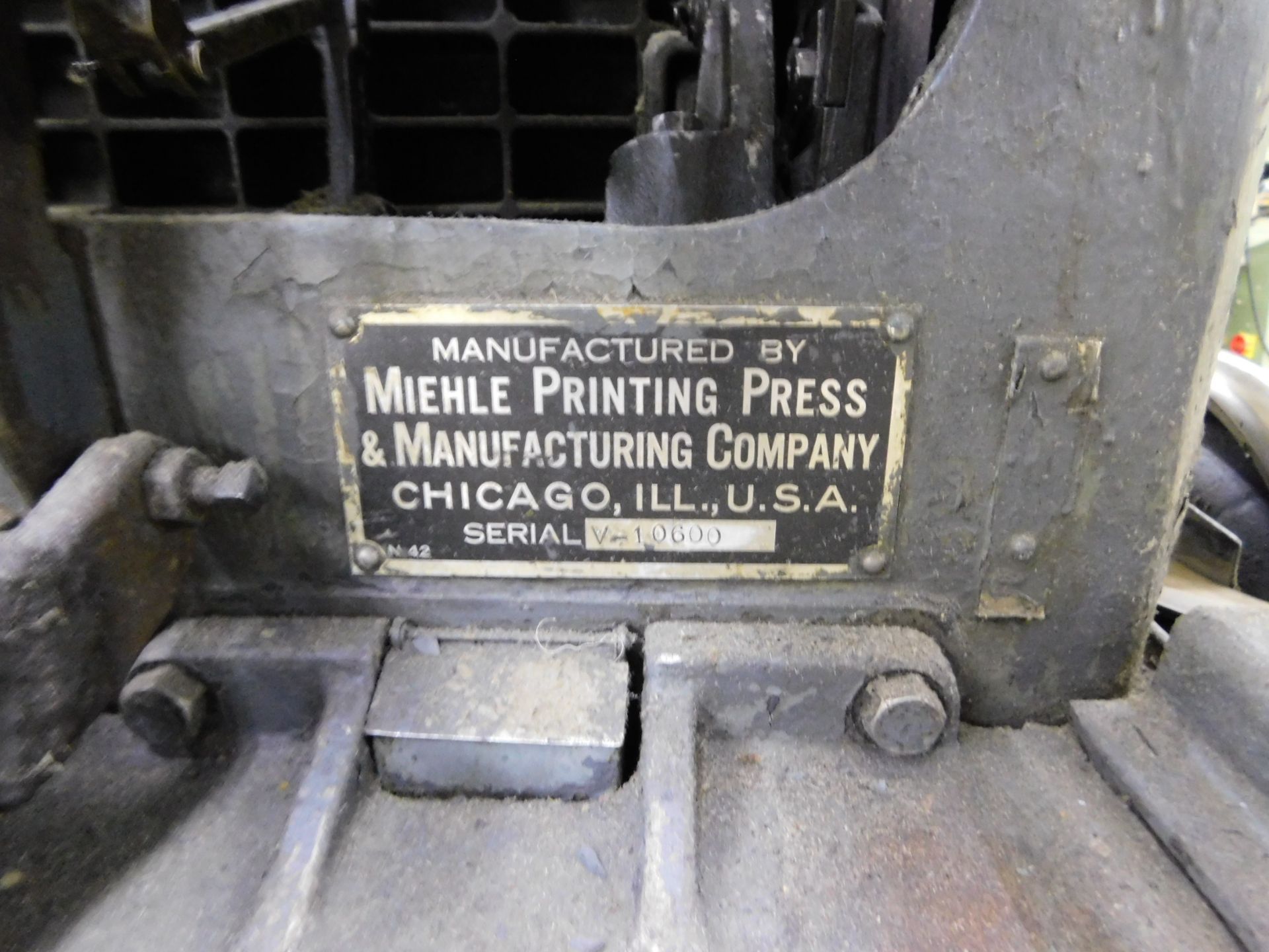 Miehle Vertical Press, s/n V-10600 - Image 10 of 10